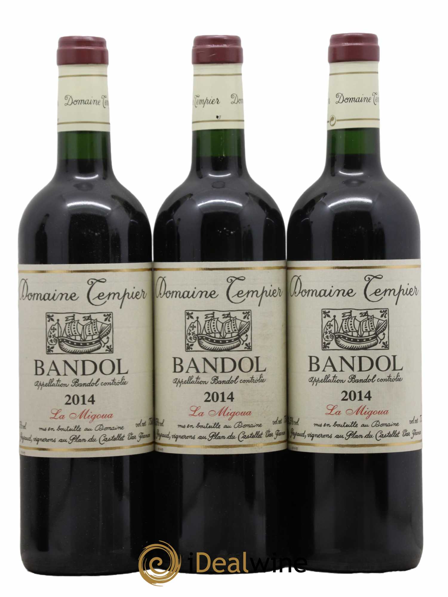 Bandol Domaine Tempier Cuvée La Migoua Famille Peyraud 2014 - Lot de 3 bouteilles - 0