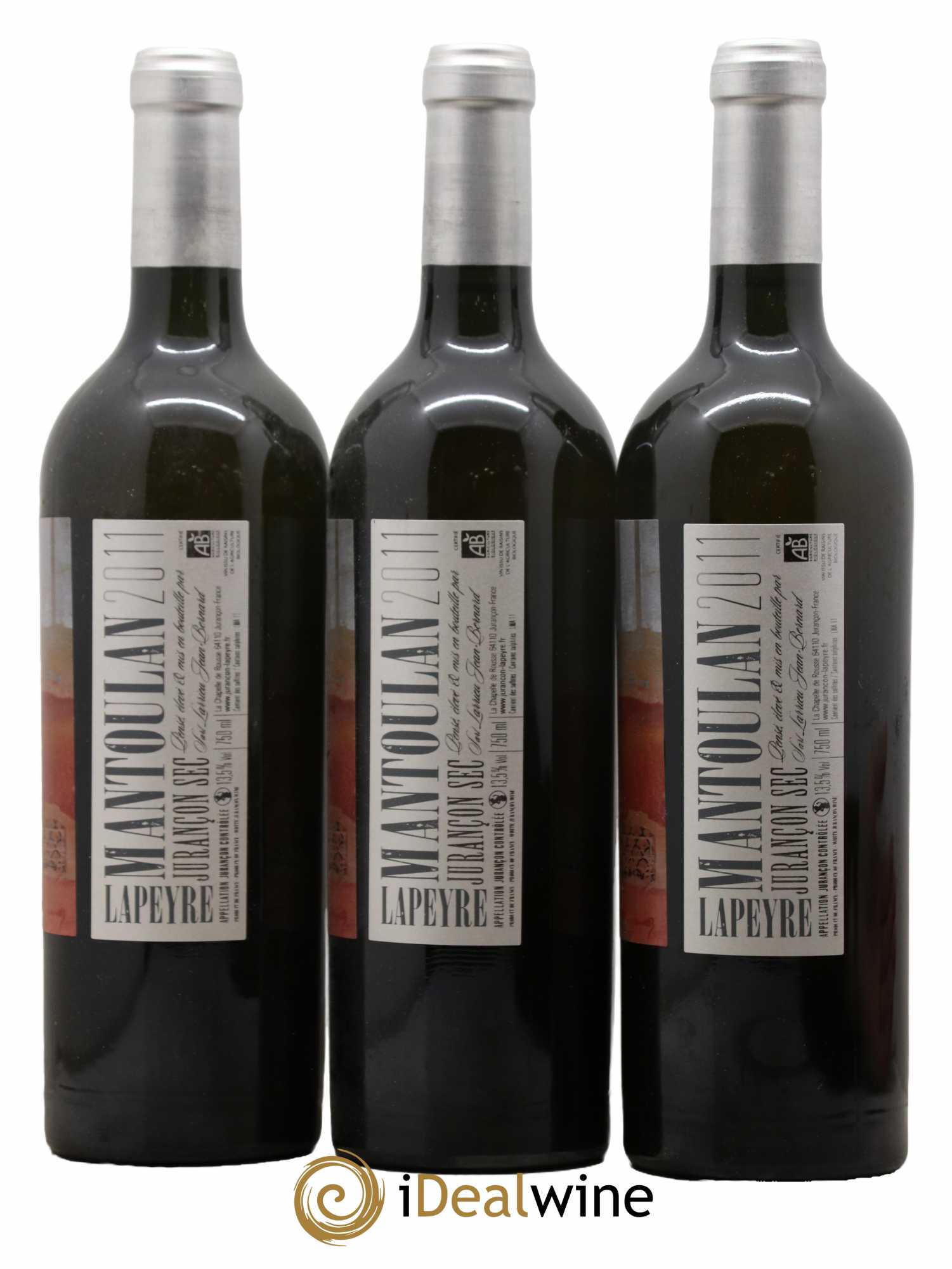 Jurançon Mantoulan Clos Lapeyre 2011 - Lot de 3 bouteilles - 1
