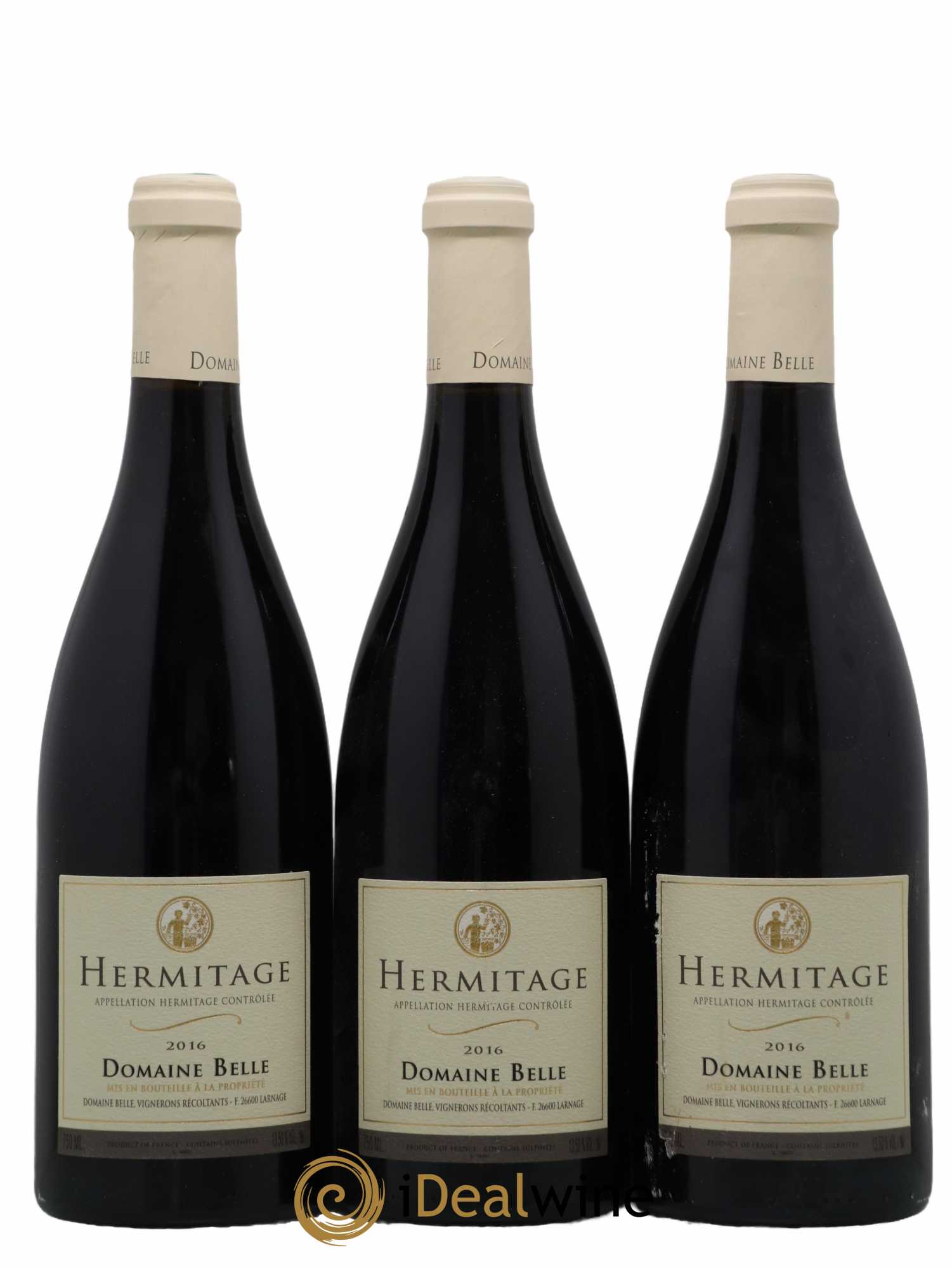 Hermitage Domaine Belle 2016 - Lot de 3 bouteilles - 0