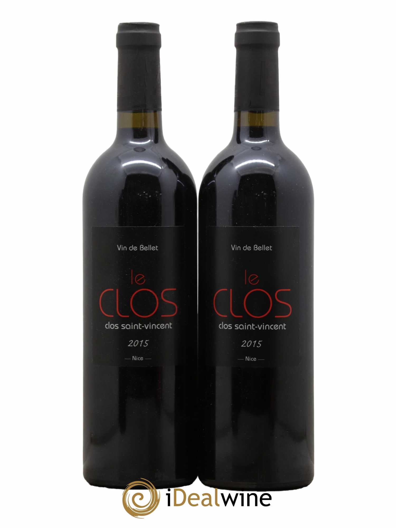 Bellet Clos Saint-Vincent Le Clos Famille Sicardi-Sergi 2015 - Lot de 2 bouteilles - 0