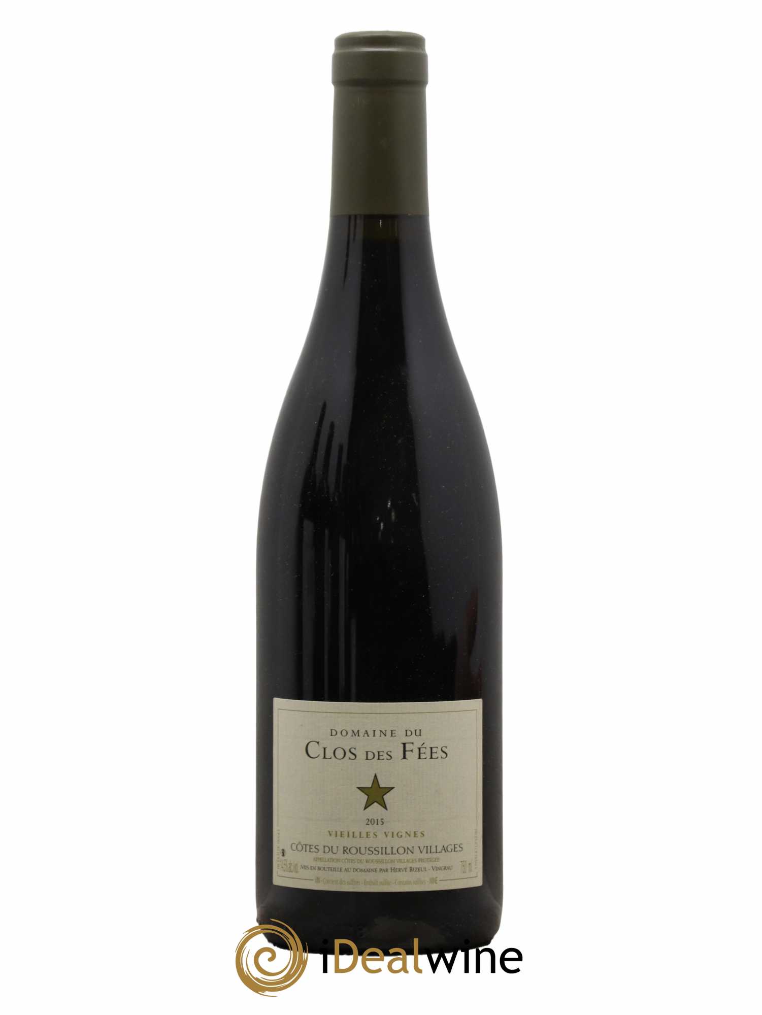 Côtes du Roussillon Villages Clos des Fées Vieilles vignes Hervé Bizeul 2015 - Lot de 1 bouteille - 0