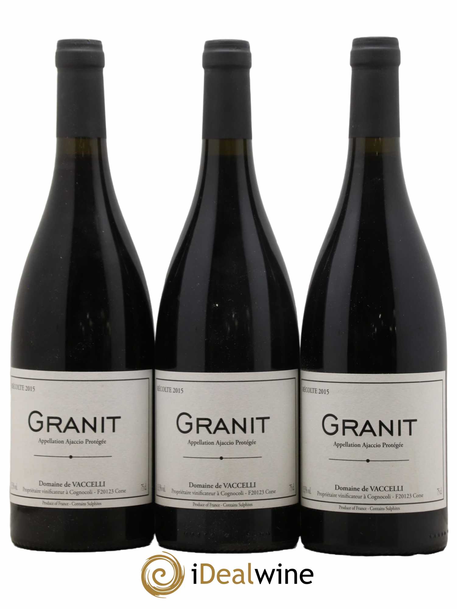 Ajaccio Granit Vaccelli 2015 - Lot de 3 bouteilles - 0