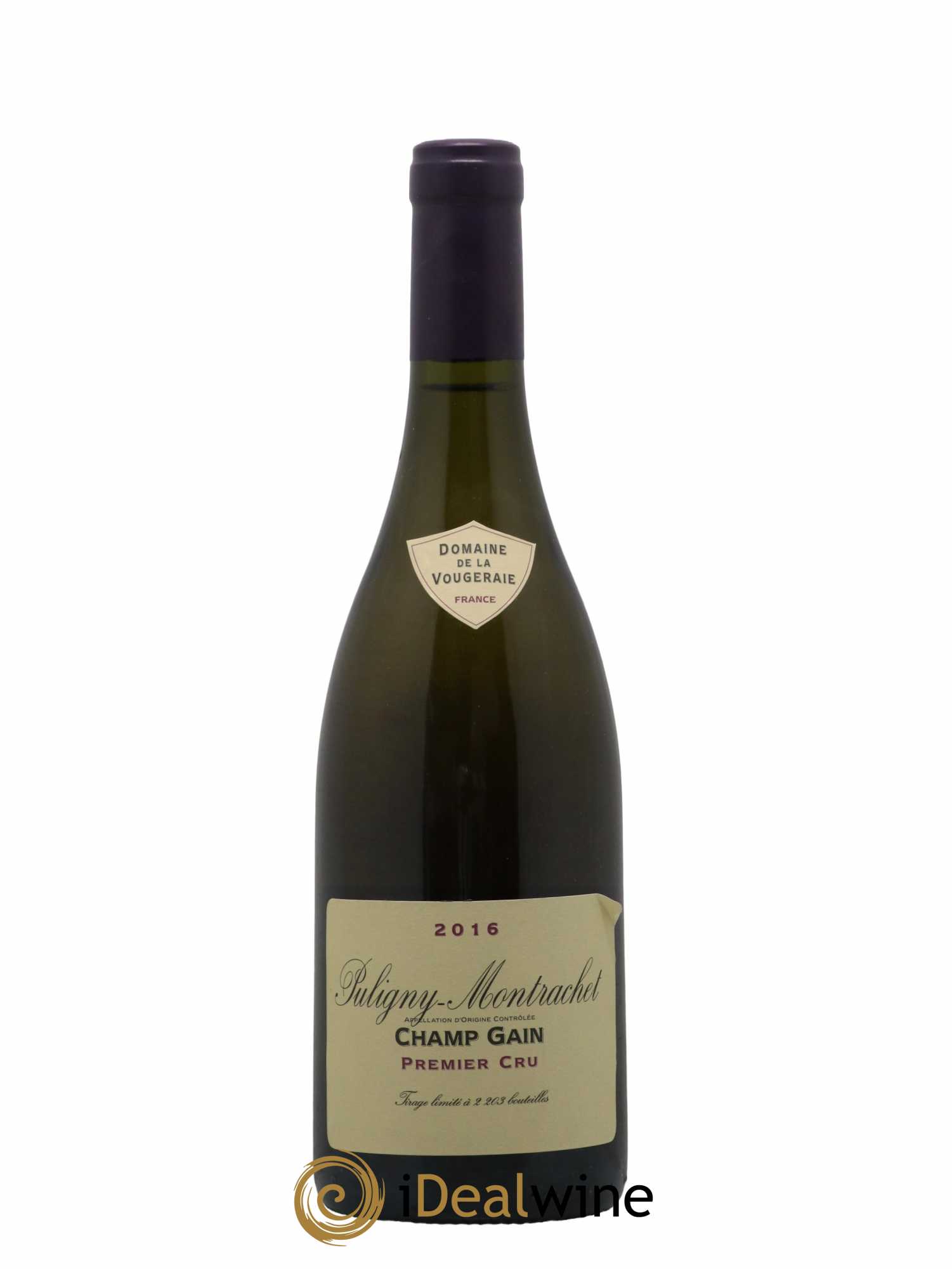 Puligny-Montrachet 1er Cru Champ Gain La Vougeraie 2016 - Lot de 1 bouteille - 0