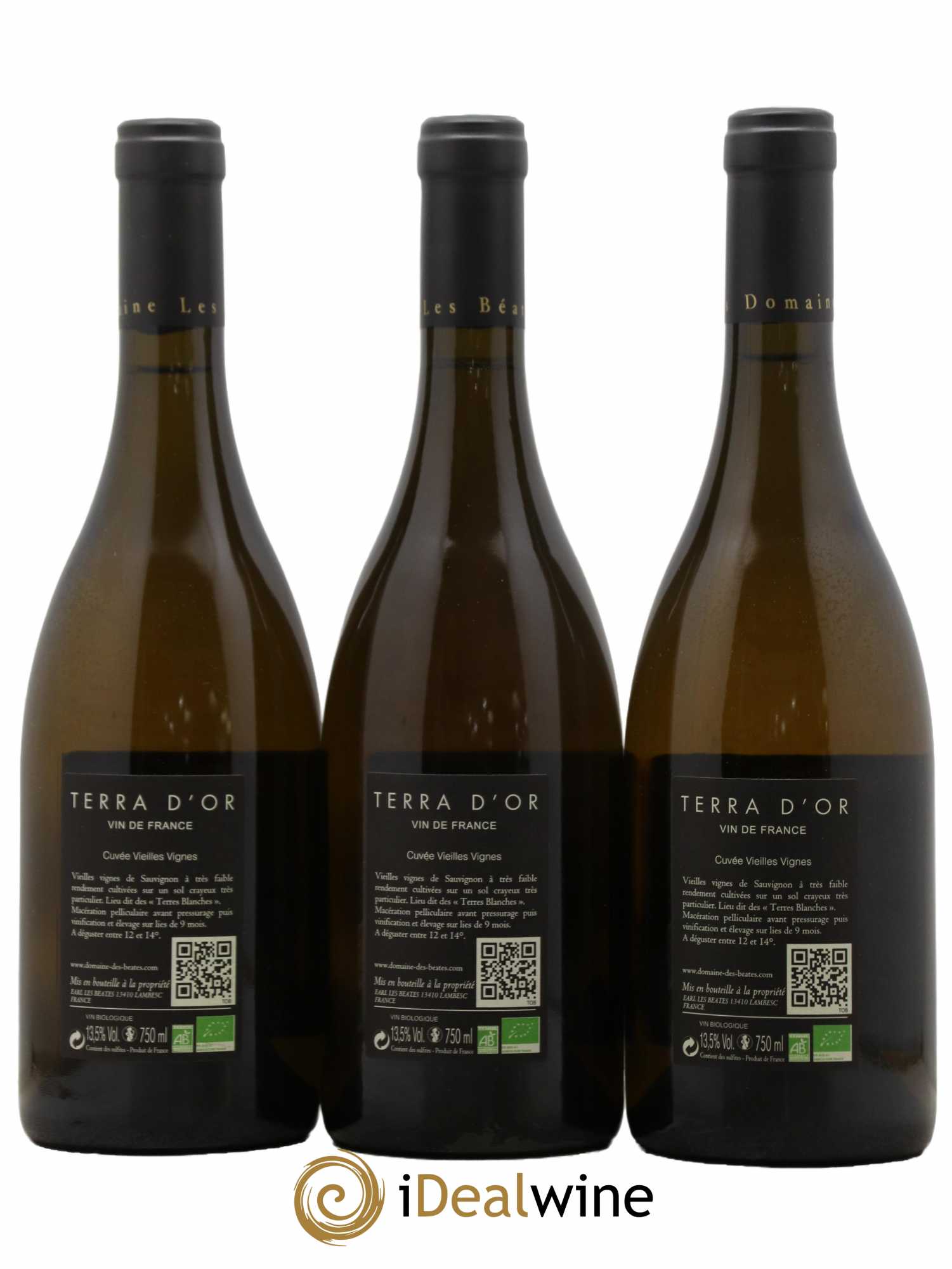 Divers Terra d'Or Vieilles Vignes Domaine les Béates 2013 - Lot de 3 bouteilles - 1