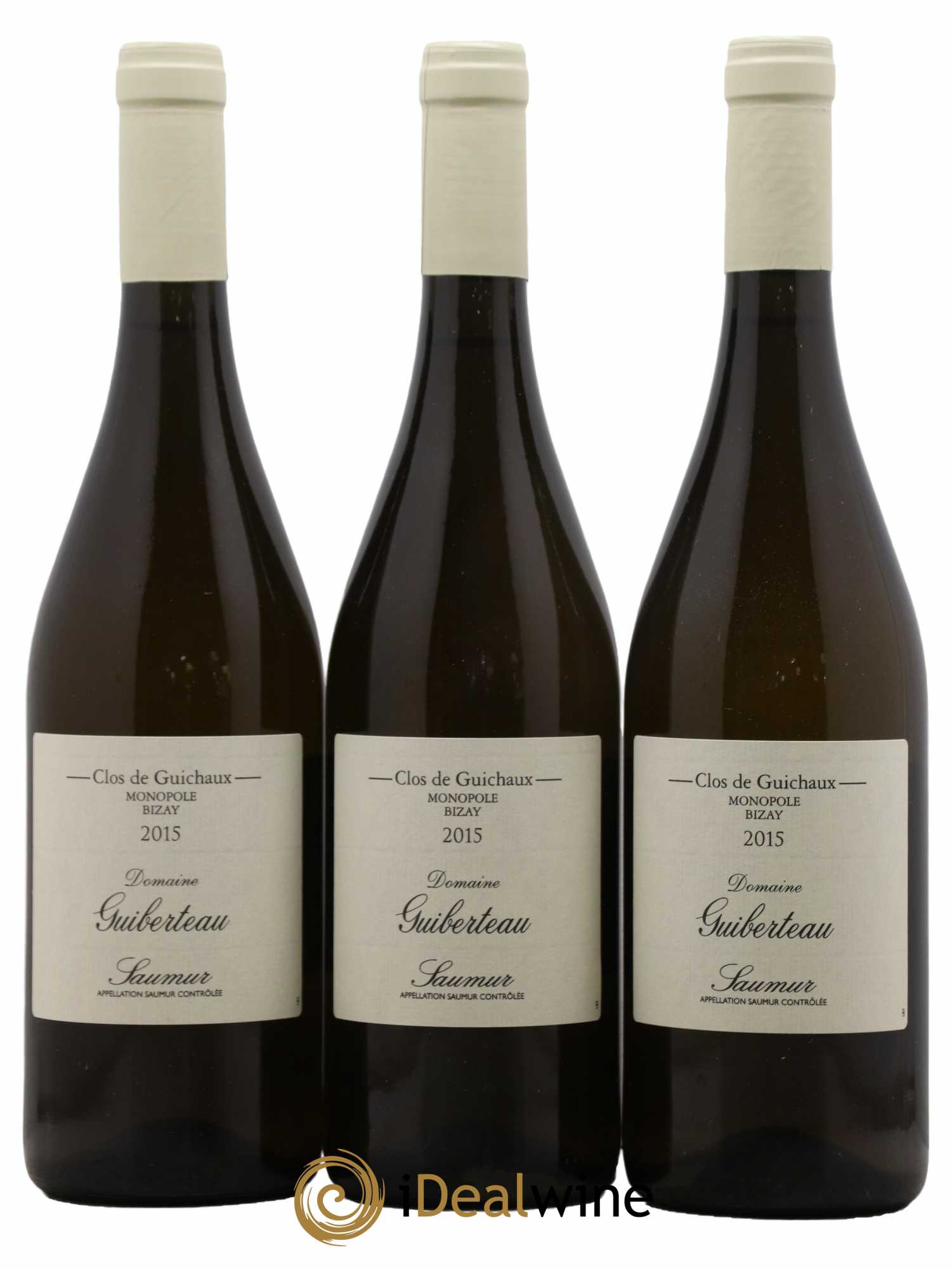 Saumur Clos de Guichaux Domaine Guiberteau 2015 - Lot de 3 bouteilles - 0