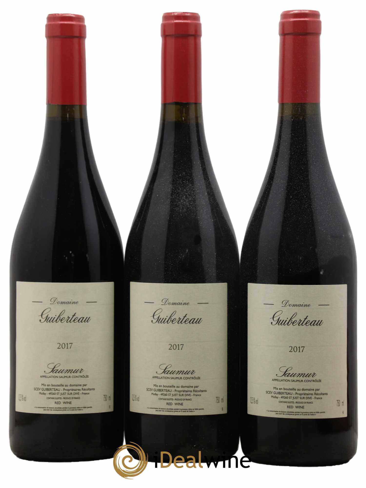 Saumur Domaine Guiberteau 2017 - Lot de 3 bouteilles - 0