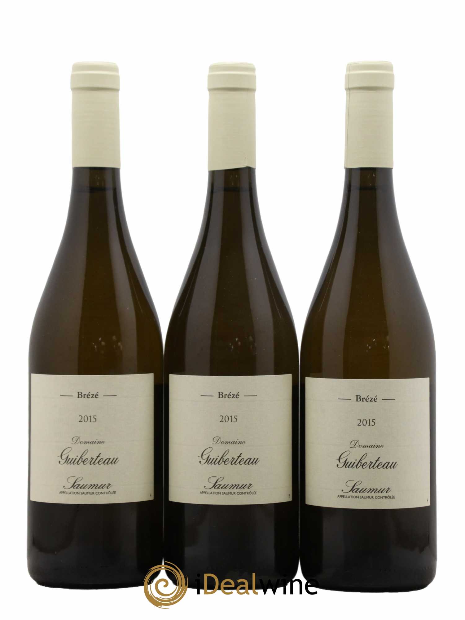 Saumur Brézé Domaine Guiberteau 2015 - Lot de 3 bouteilles - 0