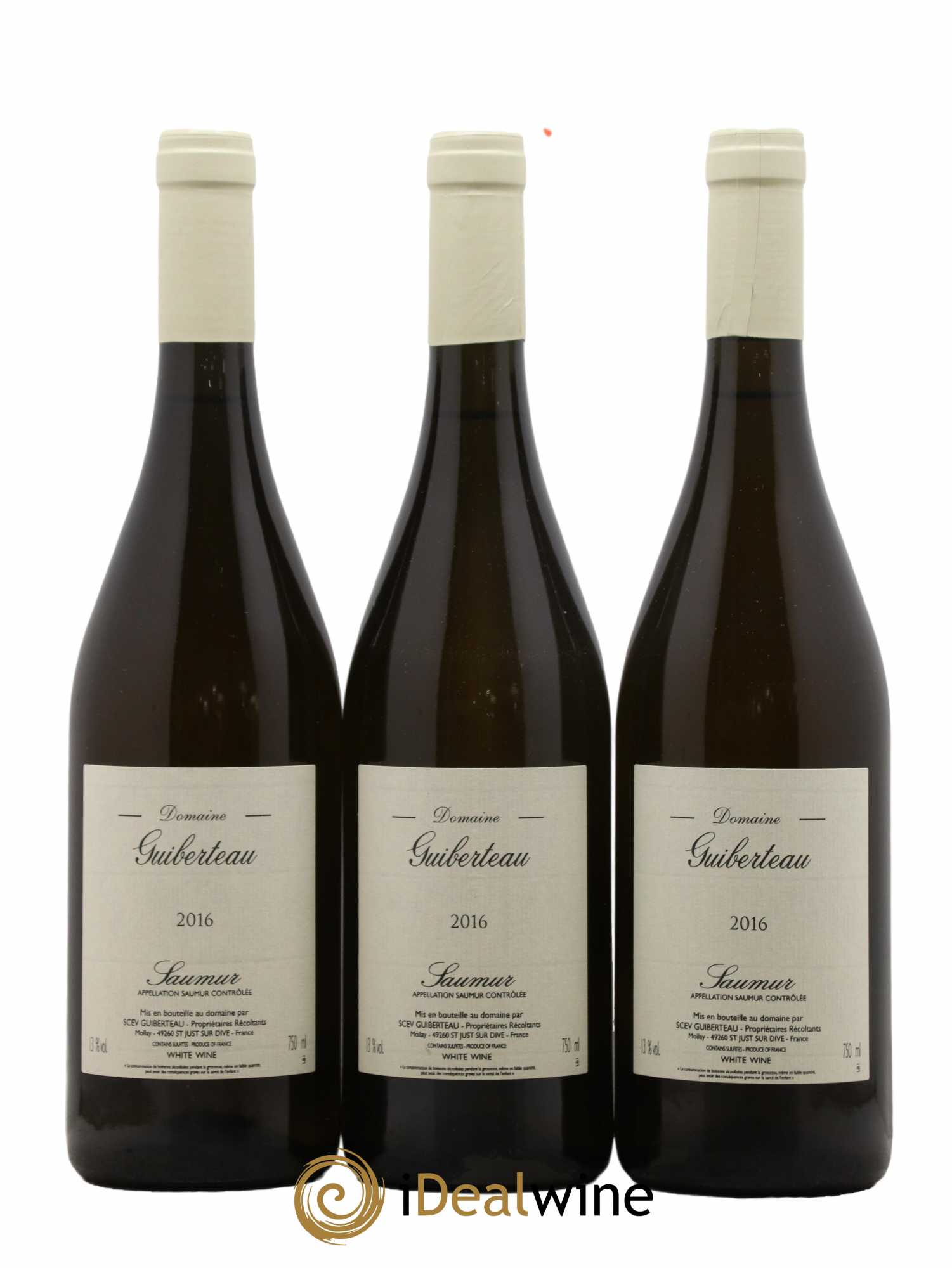 Saumur Domaine Guiberteau 2016 - Lot de 3 bouteilles - 0