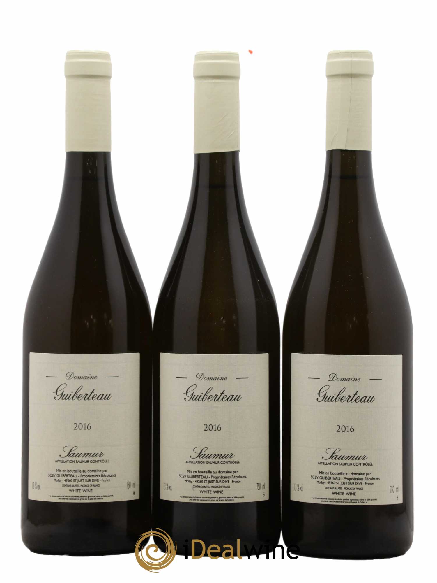 Saumur Domaine Guiberteau 2016 - Lot de 3 bouteilles - 0