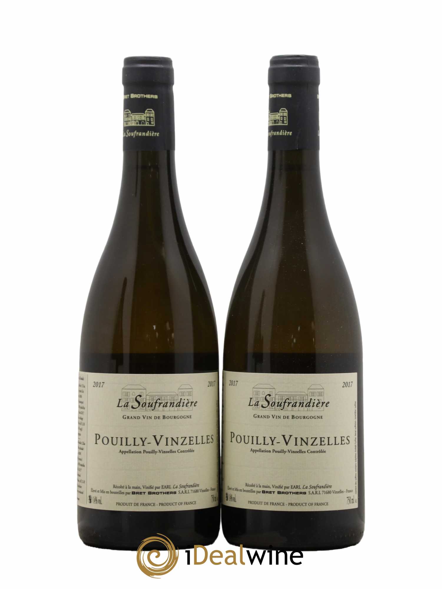 Pouilly-Vinzelles La Soufrandière - Bret Brothers 2017 - Lot de 2 bouteilles - 0