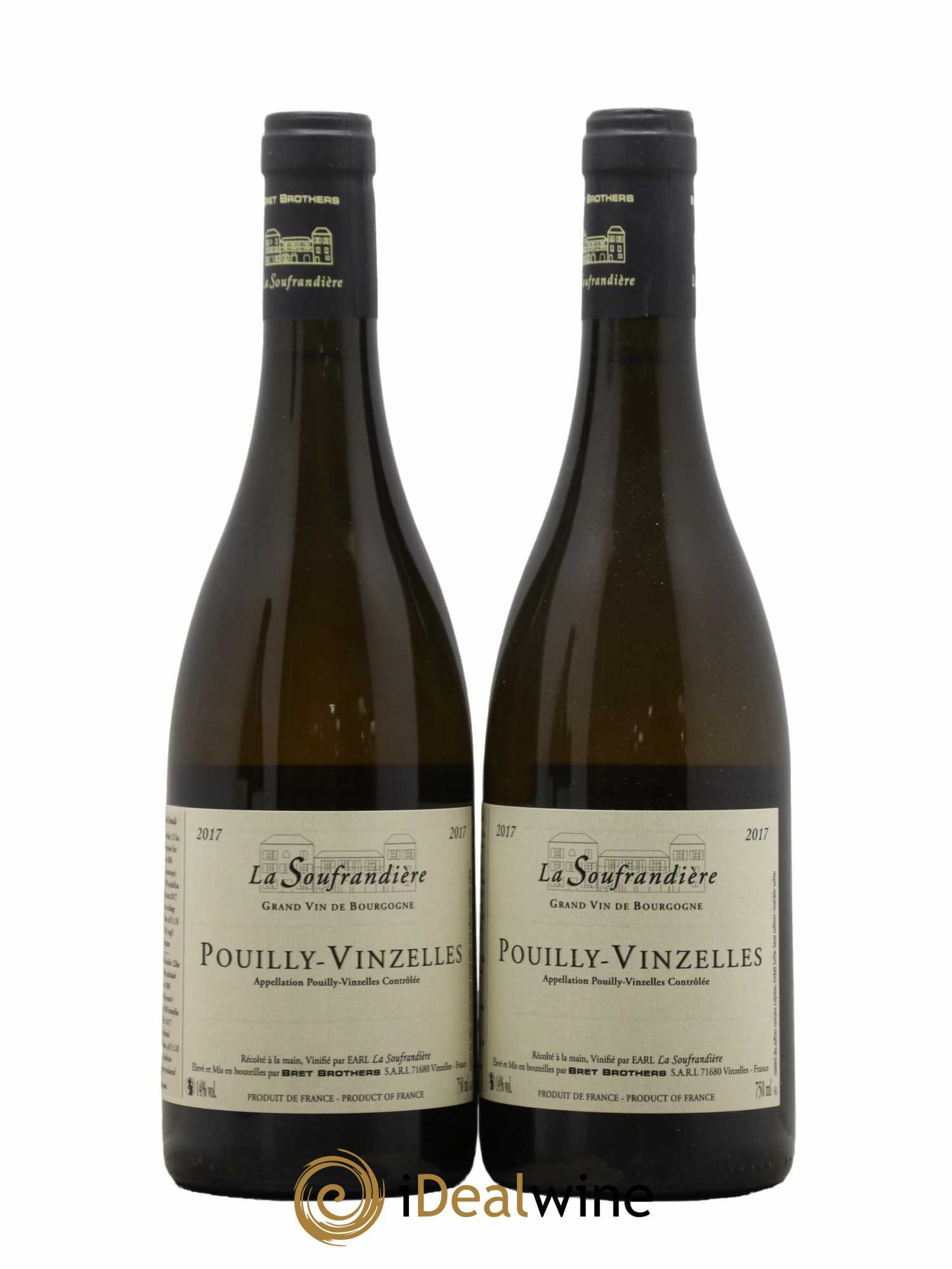 Pouilly-Vinzelles La Soufrandière - Bret Brothers 2017 - Lot de 2 bouteilles - 0