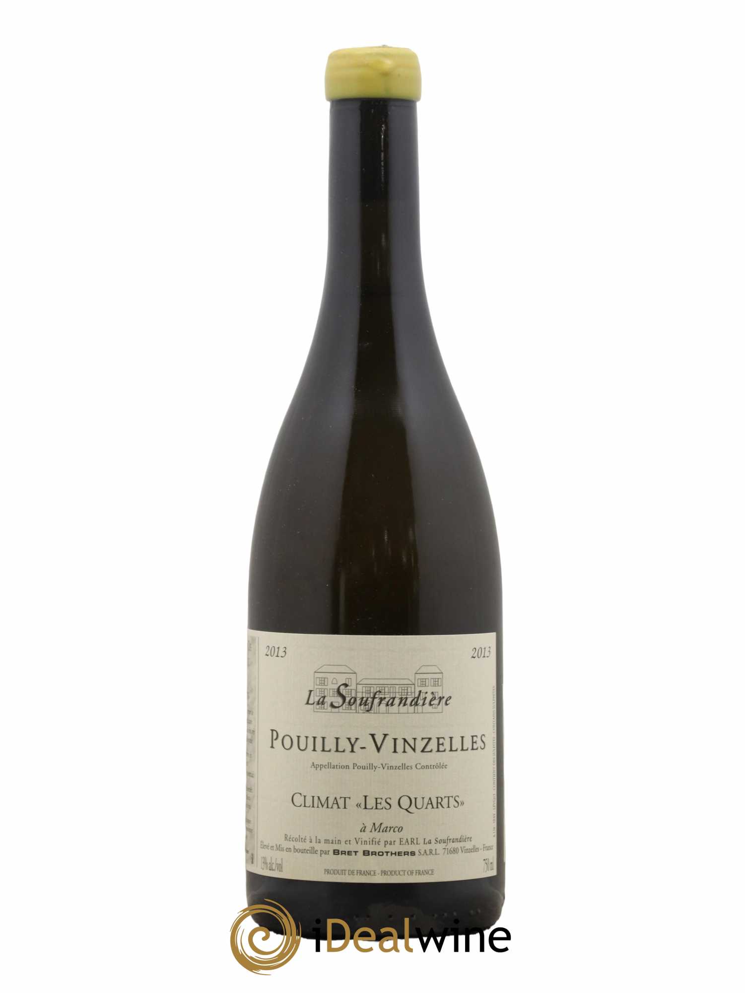 Pouilly-Vinzelles Les Quarts La Soufrandière - Bret Brothers 2013 - Lot de 1 bouteille - 0