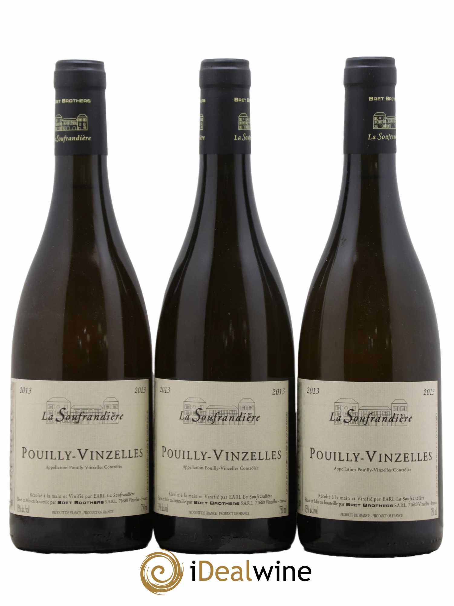 Pouilly-Vinzelles La Soufrandière - Bret Brothers 2013 - Lot de 3 bouteilles - 0