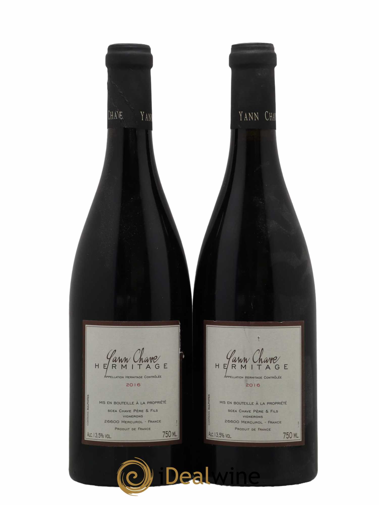 Hermitage Yann Chave 2016 - Lot de 2 bouteilles - 0