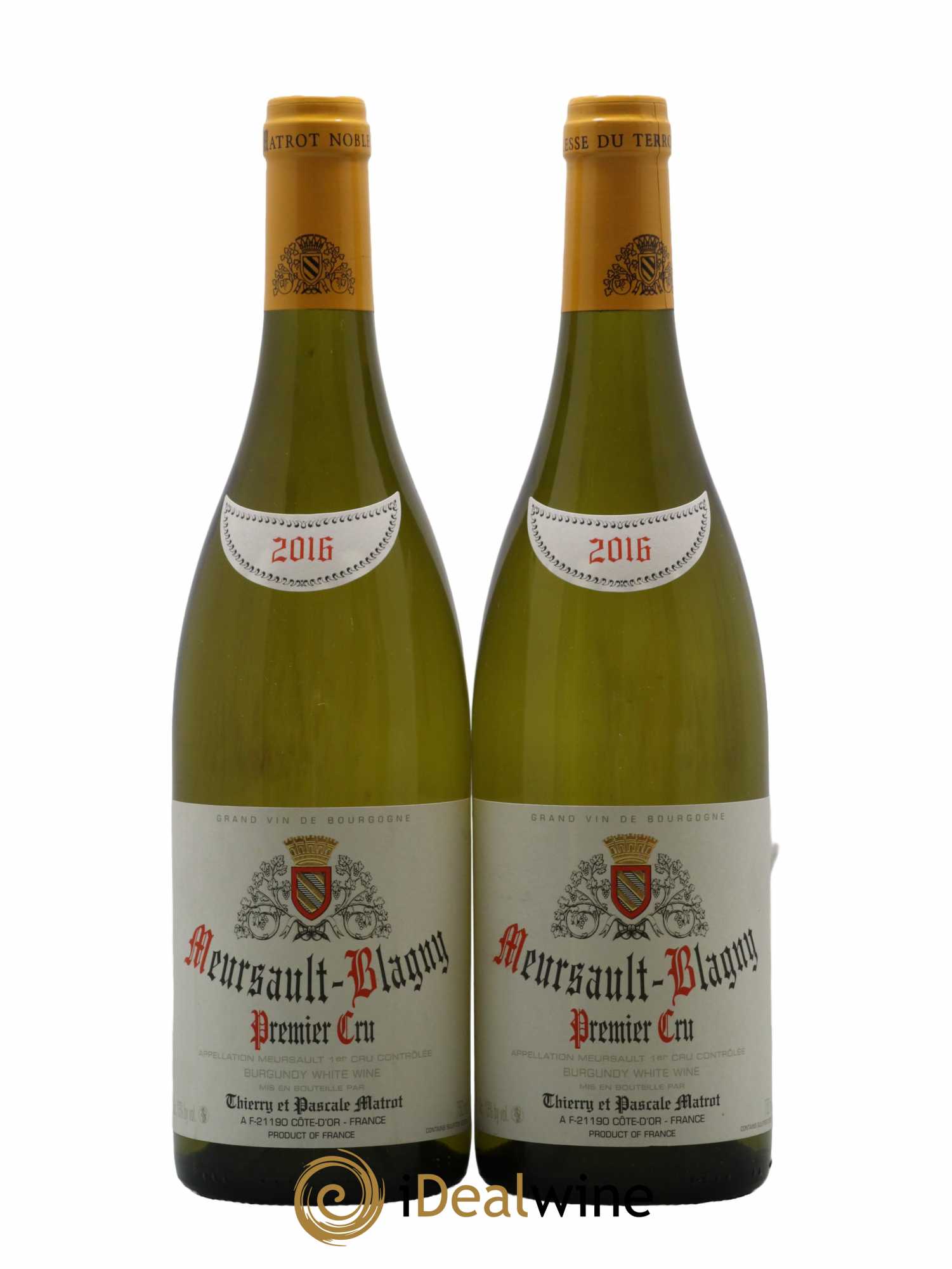 Meursault 1er Cru Blagny Pierre Matrot 2016 - Lot de 2 bouteilles - 0