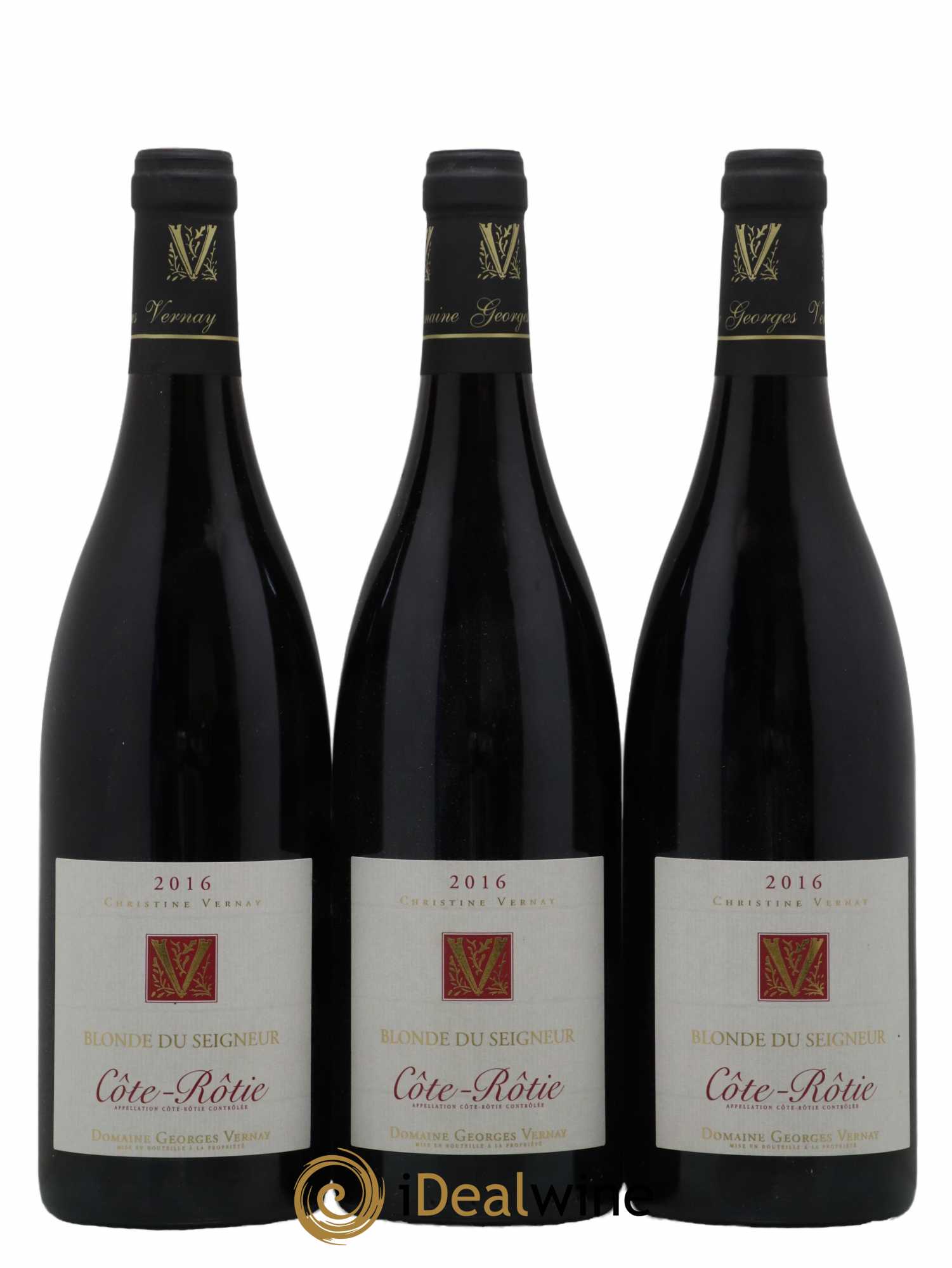 Côte-Rôtie George Vernay Blonde Du Seigneur 2016 - Lot de 3 bouteilles - 0