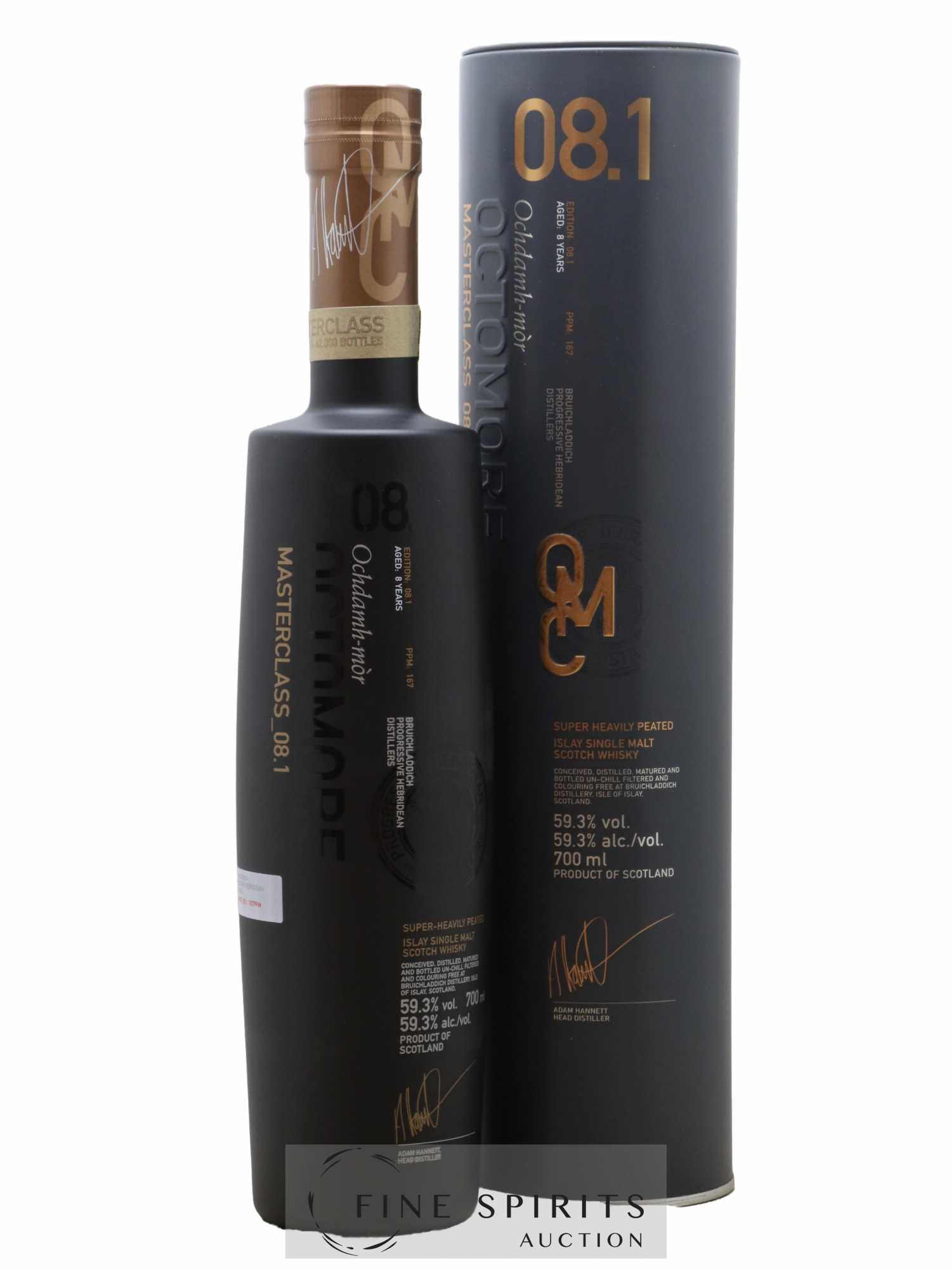 Octomore 8 years Of. Masterclass Edition 08.1 Super-Heavily Peated - One of 42000 Limited Edition - Lotto di 1 bottiglia - 0