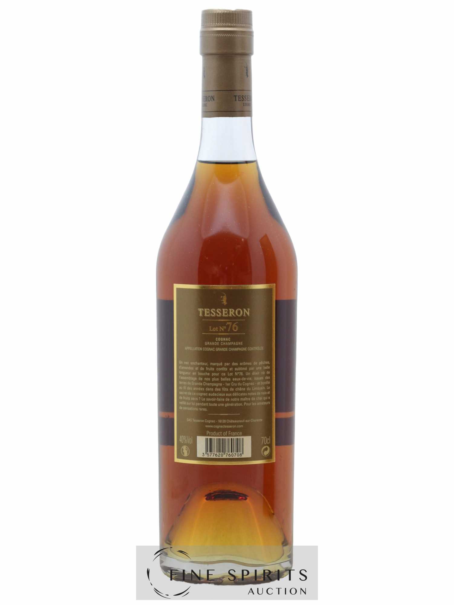 Tesseron Of. X.O Tradition Lot n°76 Cognac 1er Cru - Lot de 1 bouteille - 2