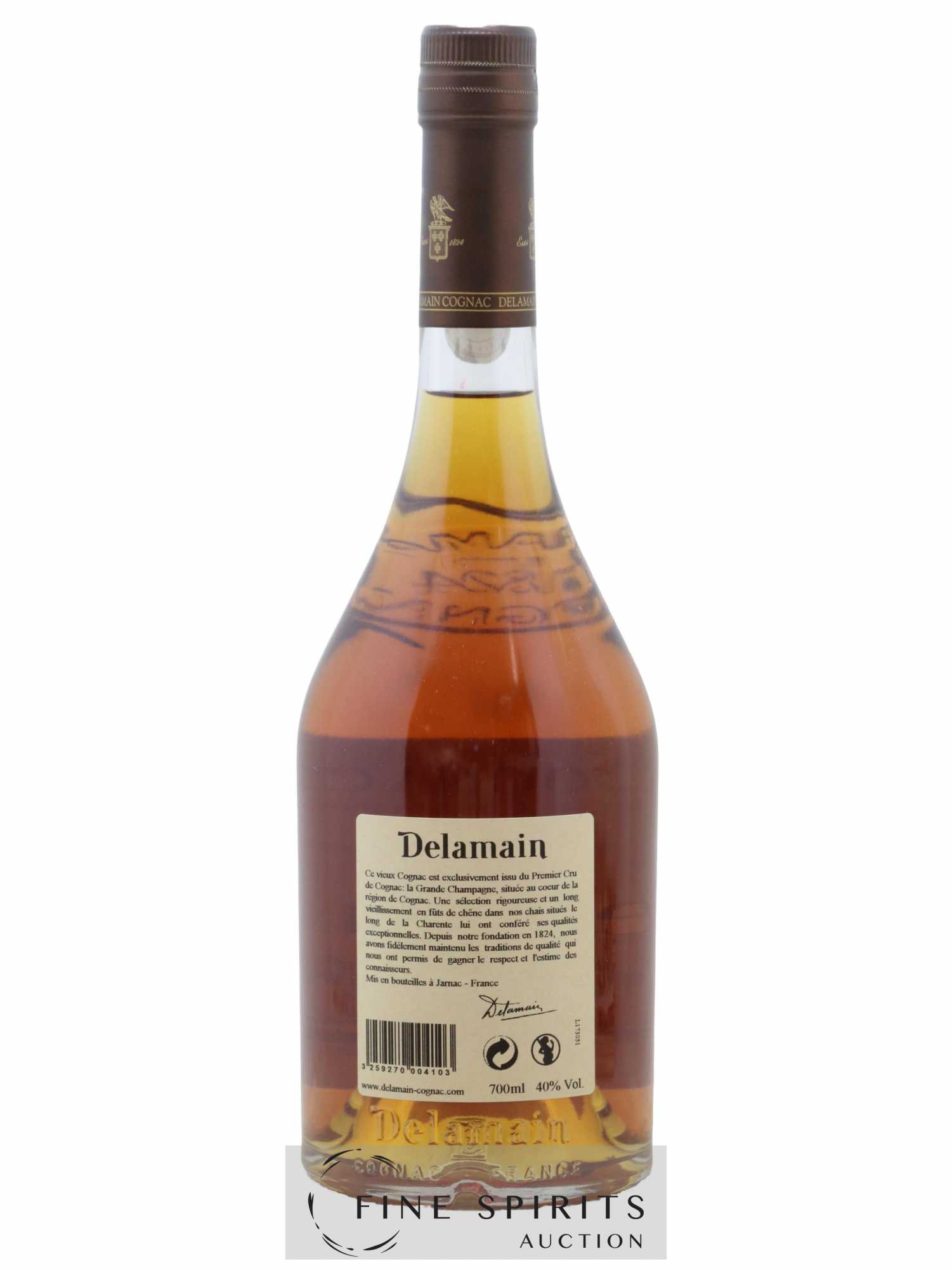 Delamain Of. X.O 1er Cru Pale & Dry - Lot de 1 bouteille - 2