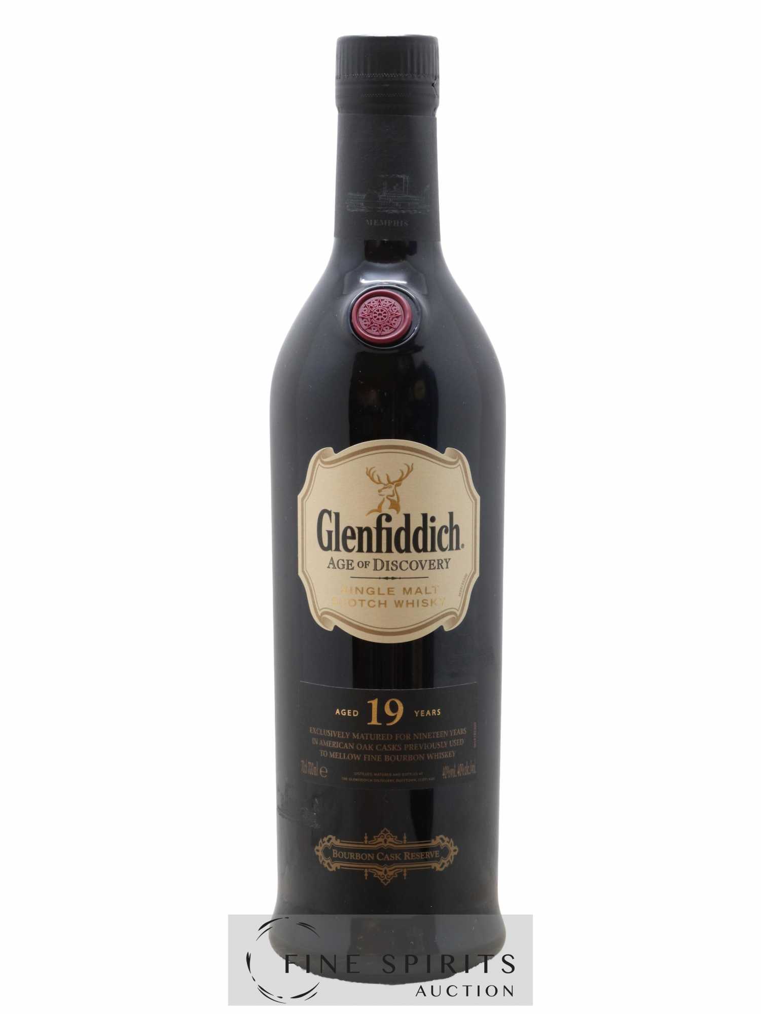 Glenfiddich 19 years Of. Age of Discovery Bourbon Cask Reserve - Lot de 1 bouteille - 1