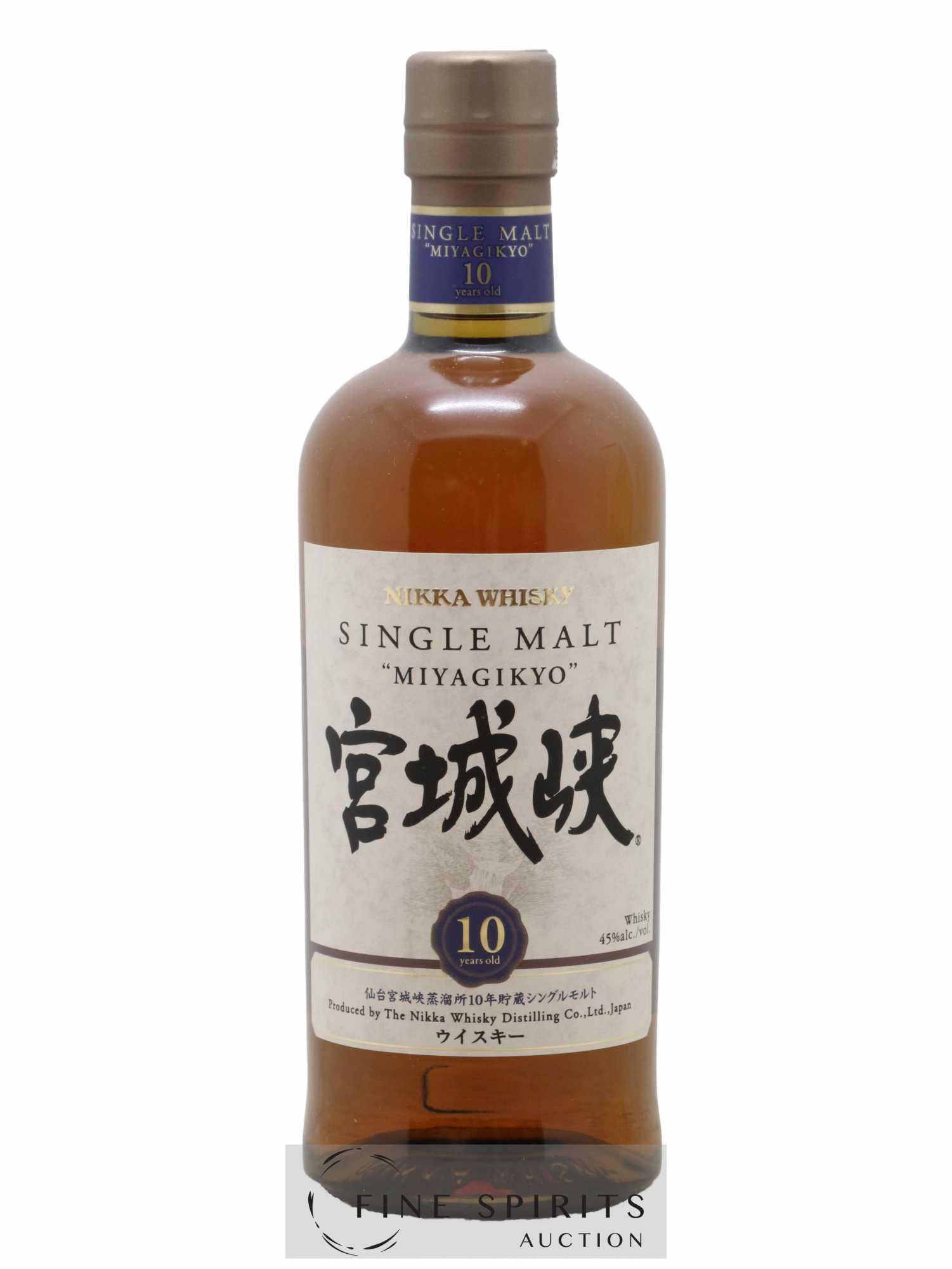 Miyagikyo 10 years Of. Nikka Whisky - Lot de 1 bouteille - 1