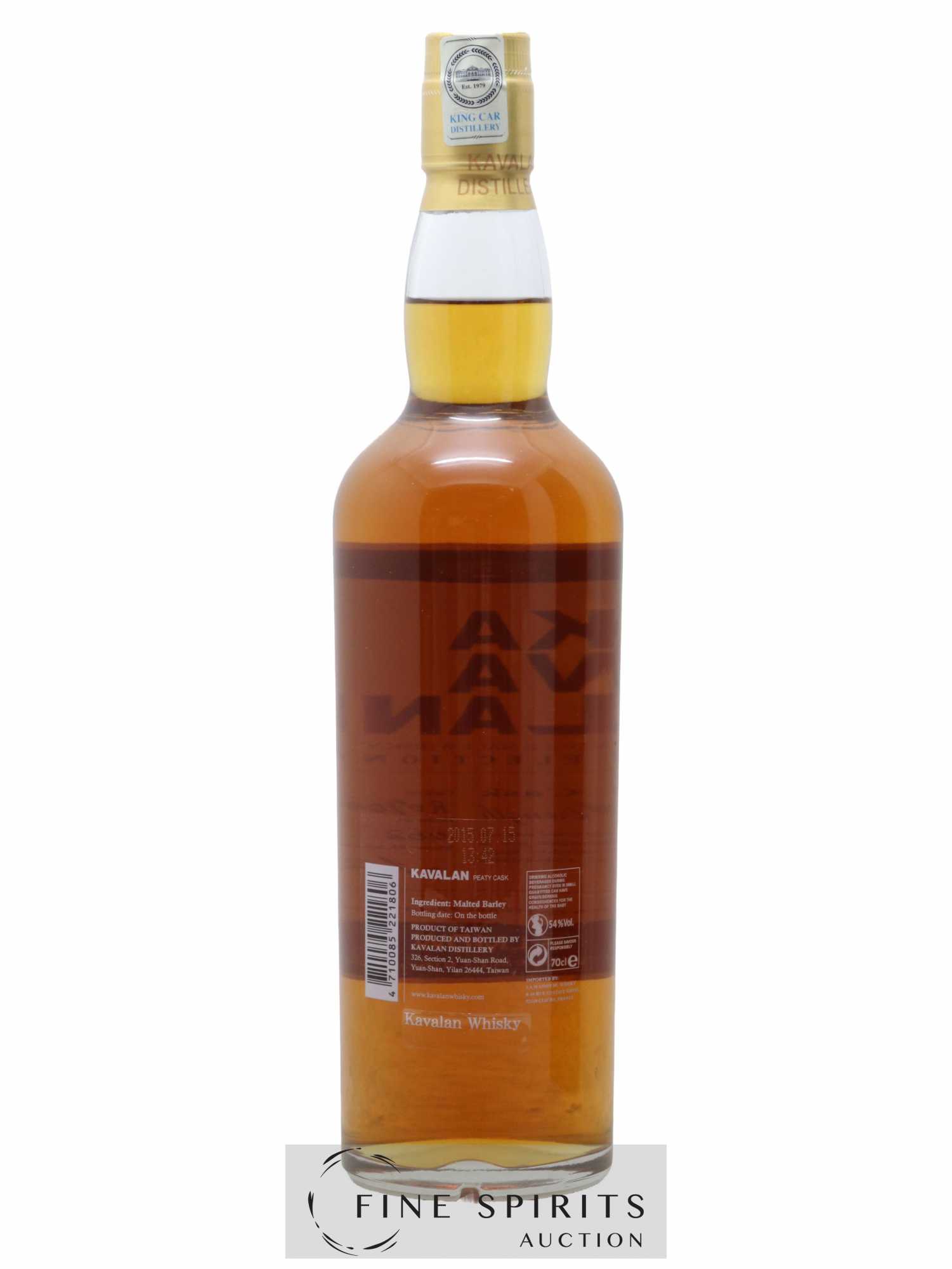 Kavalan Of. Peaty Cask n°R070423091 - One of 116 - bottled 2015 LMDW Selection - Lot de 1 bouteille - 2