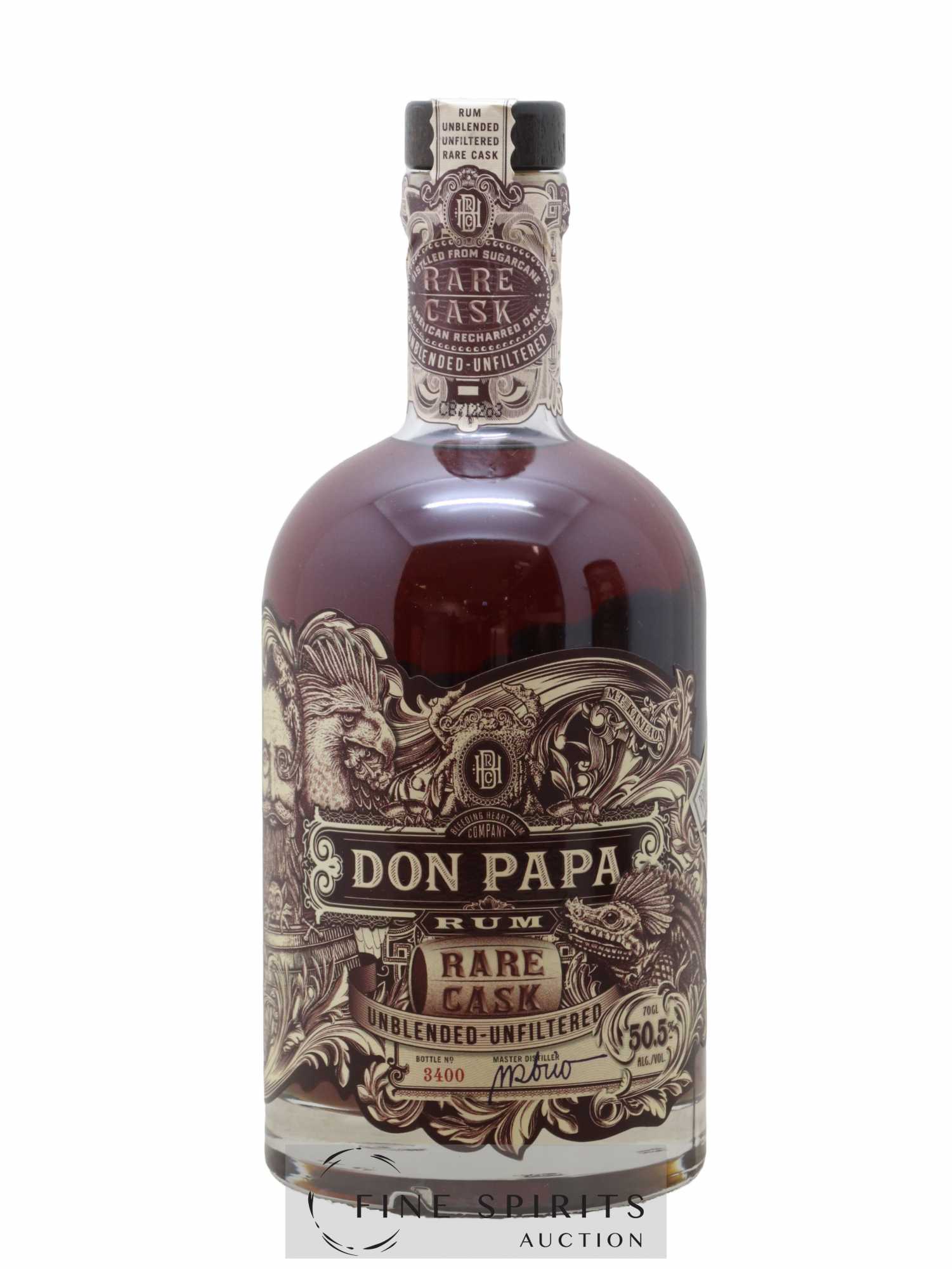 Don Papa Of. Rare Cask Unblended Unfilterred - Lotto di 1 bottiglia - 1