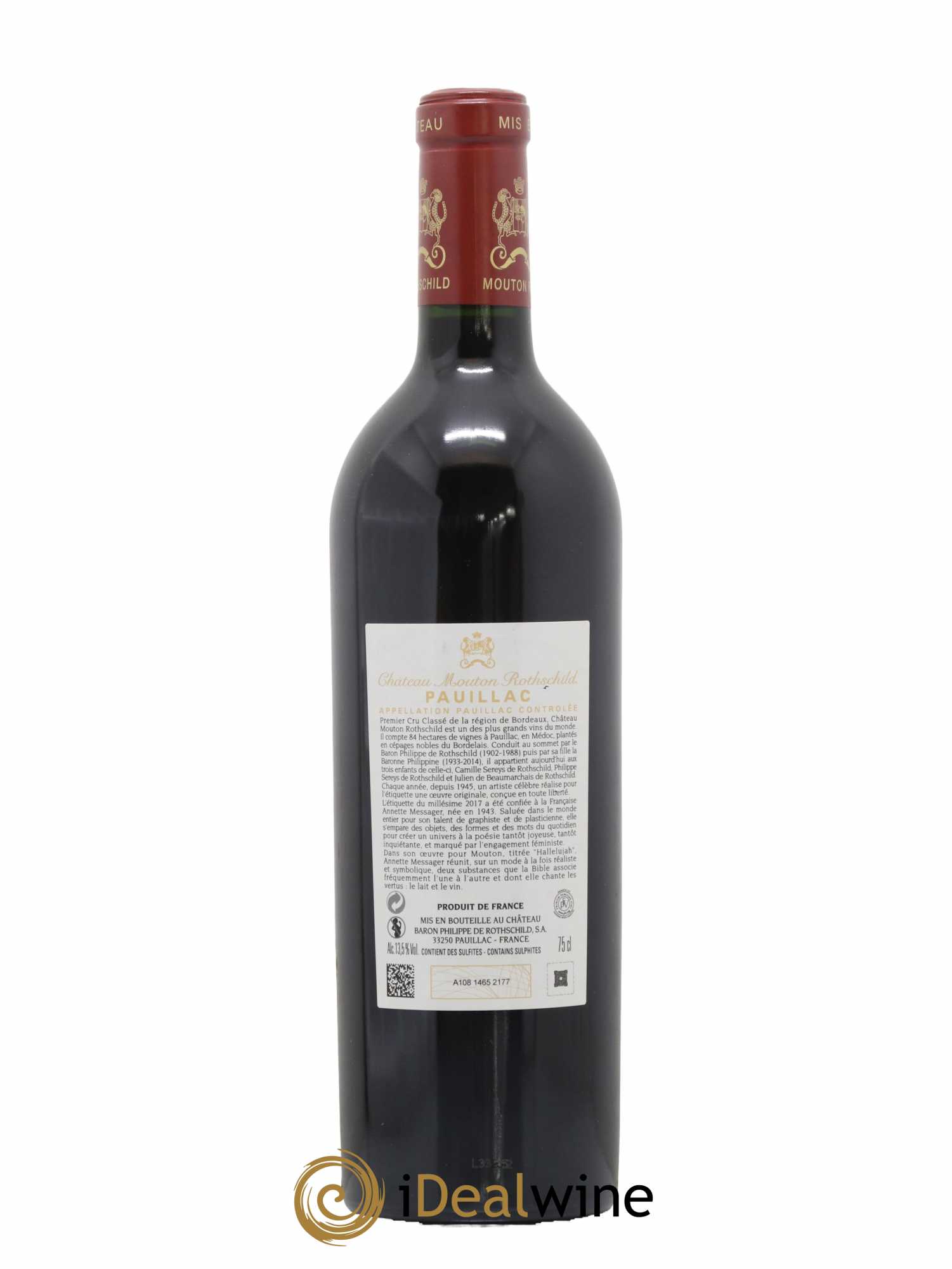 Château Mouton Rothschild 1er Grand Cru Classé 2017 - Lot de 1 bouteille - 1