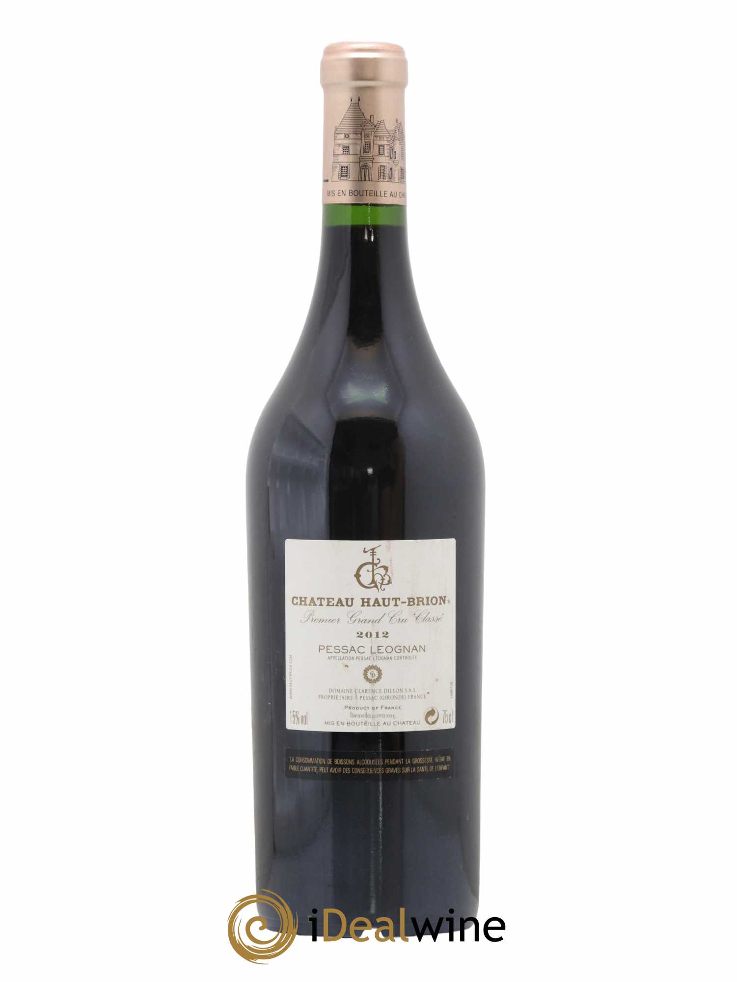 Château Haut Brion 1er Grand Cru Classé 2012 - Lot de 1 bouteille - 1