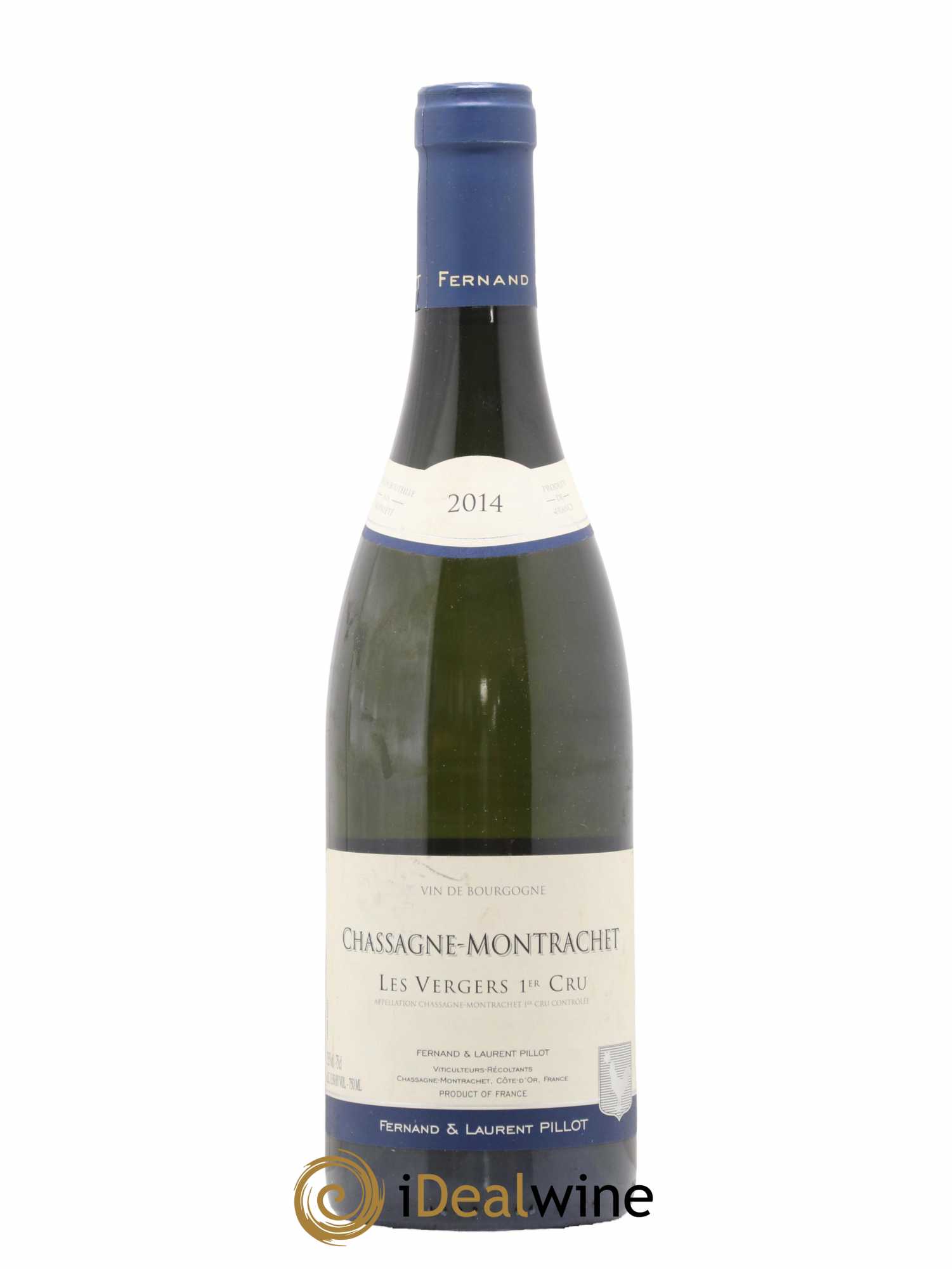 Chassagne-Montrachet 1er Cru Les Vergers Fernand & Laurent Pillot 2014 - Lot de 1 bouteille - 0