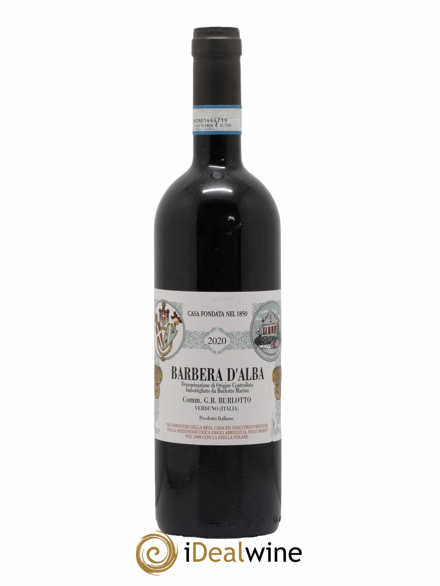 Barbera d'Alba DOC Aves Comm. Giovan Battista Burlotto 2020 - Lot de 1 bouteille - 0