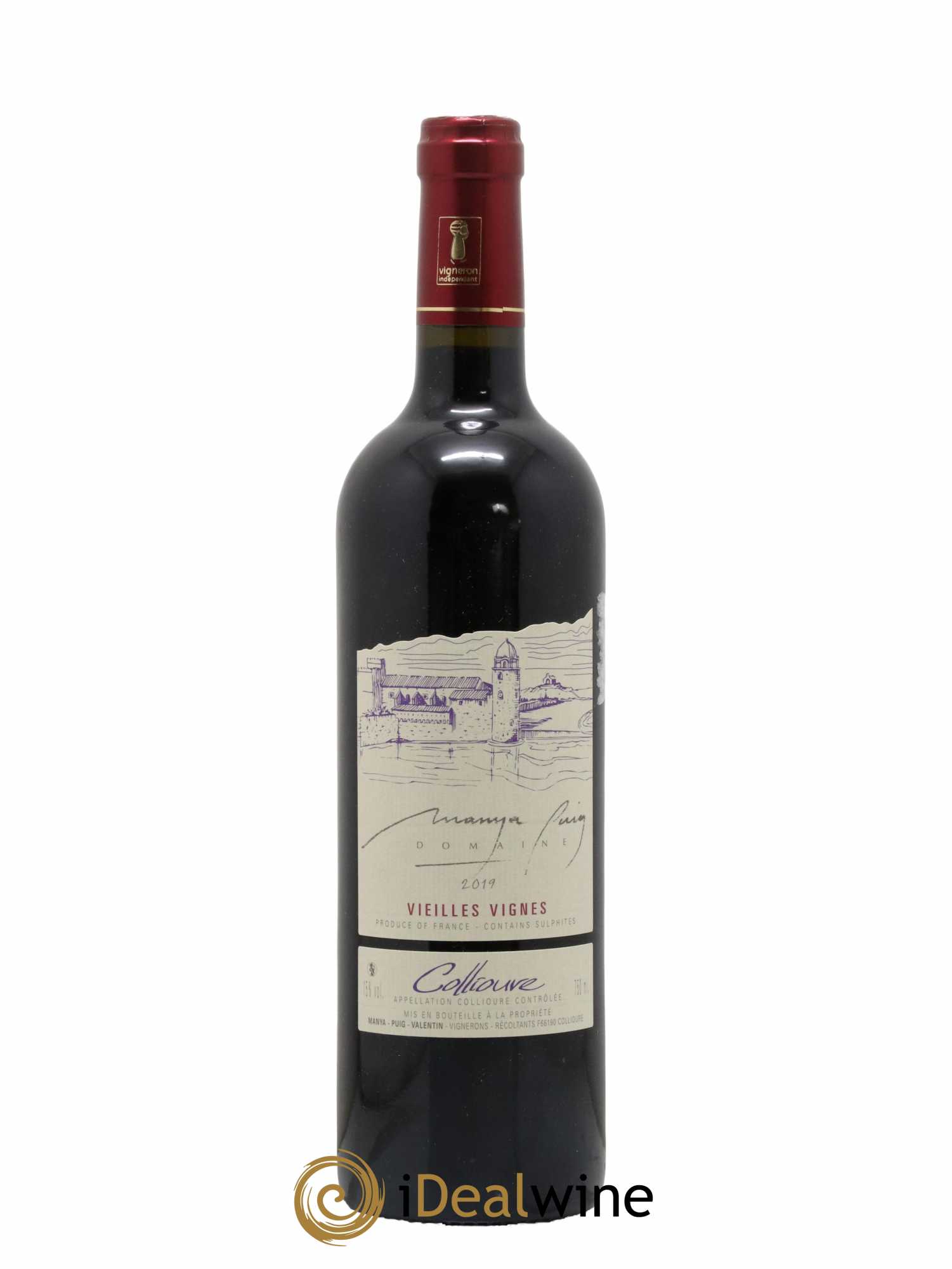 Collioure Vieilles Vignes Manya Puig 2019 - Lot de 1 bouteille - 0