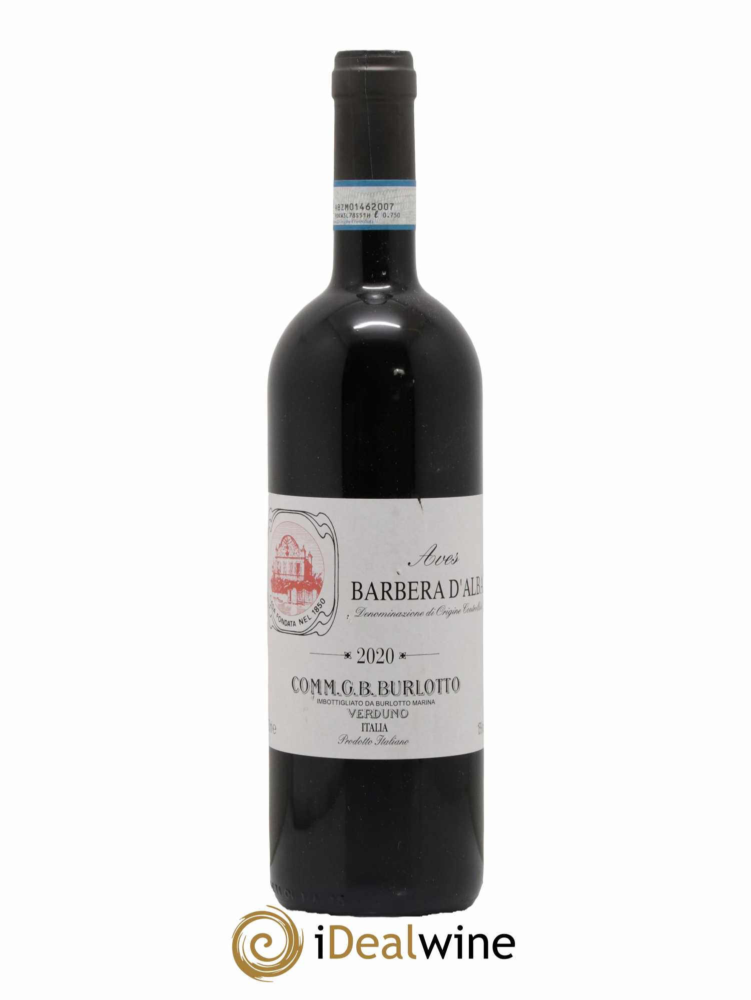 Barbera d'Alba DOC Aves Comm. Giovan Battista Burlotto 2020 - Lot de 1 bouteille - 0