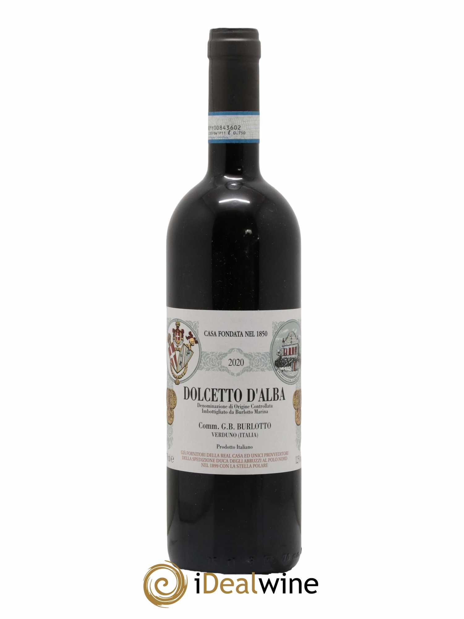 Dolcetto d'Alba DOC Comm. Giovan Battista Burlotto 2020 - Lot de 1 bouteille - 0