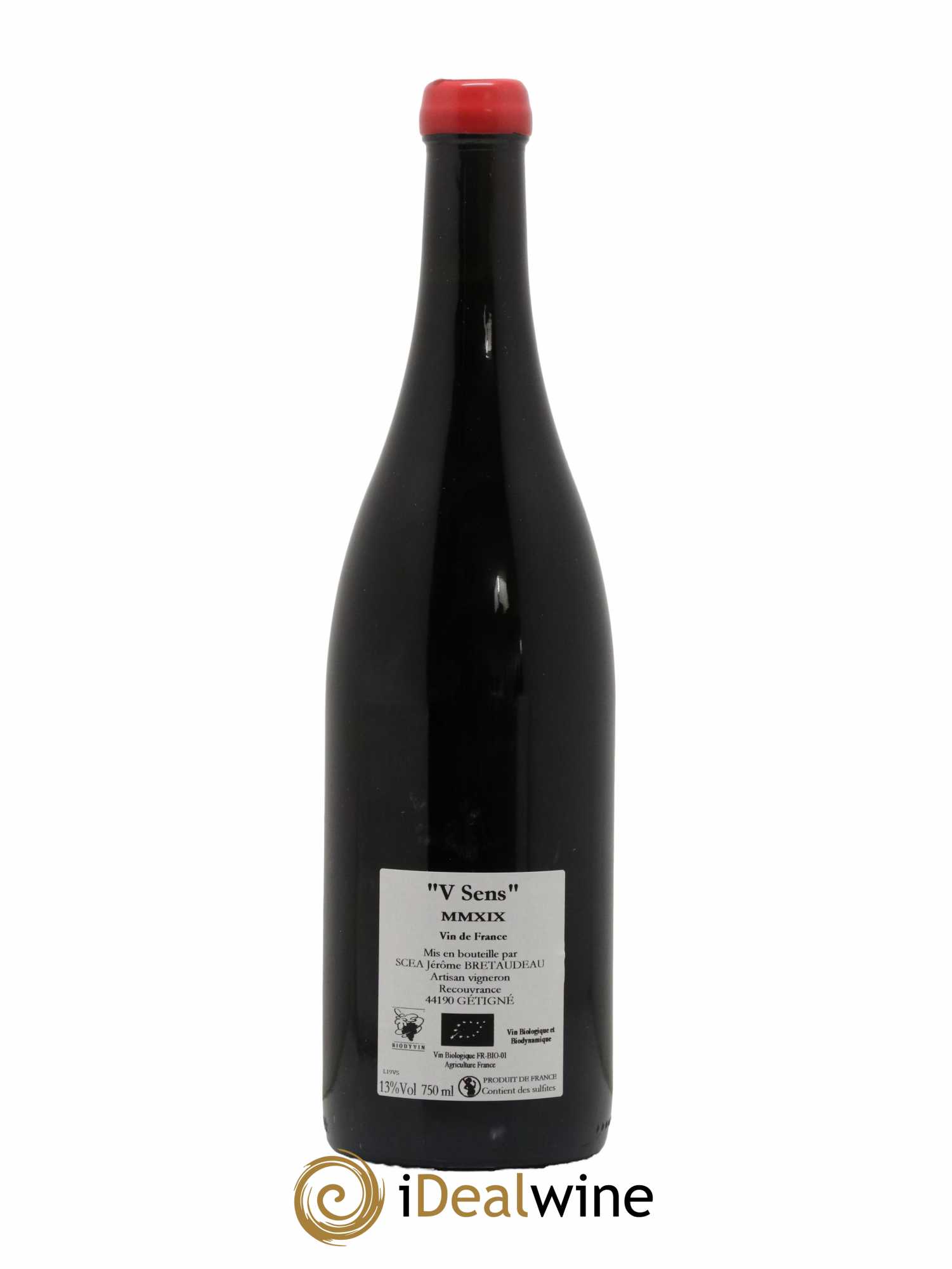 Vin de France V Sens Jérôme Bretaudeau - Domaine de Bellevue 2019 - Lot de 1 bouteille - 1