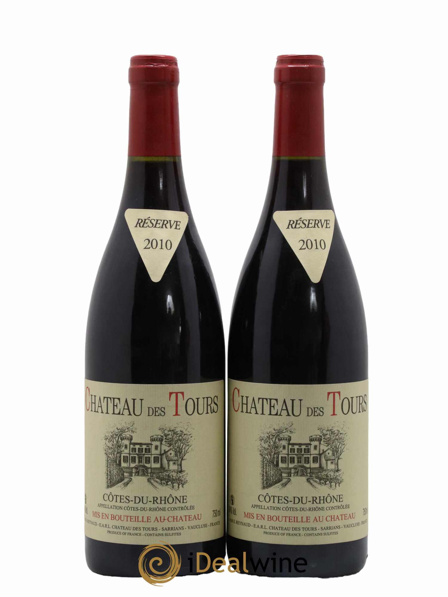 Côtes-du-Rhône Château des Tours Emmanuel Reynaud 2010 - Posten von 2 Flaschen - 0
