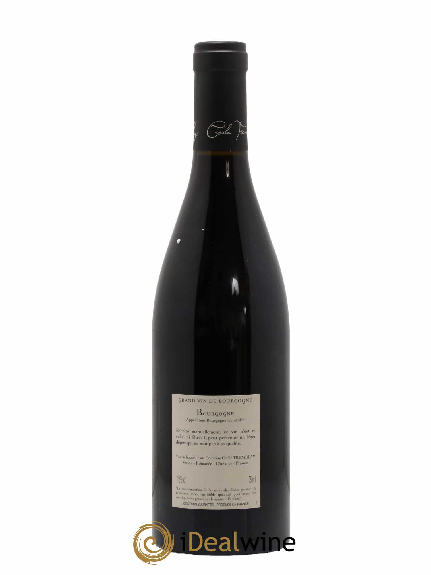 Bourgogne La Croix Blanche Cécile Tremblay 2016 - Lot de 1 bouteille - 1