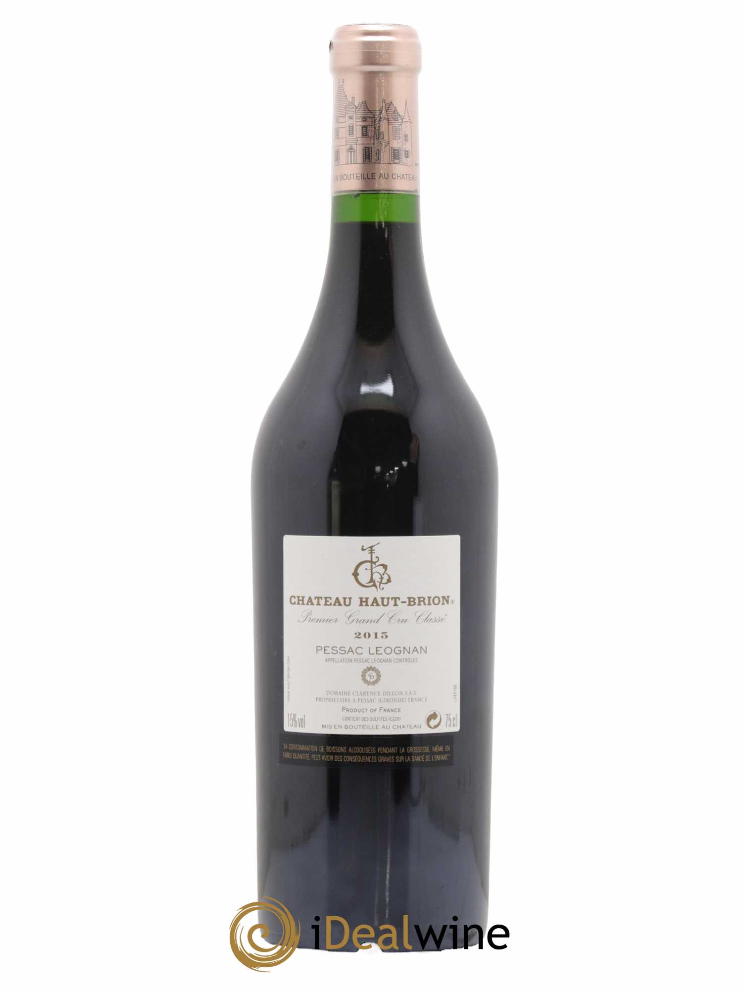 Château Haut Brion 1er Grand Cru Classé 2015 - Lot de 1 bouteille - 1