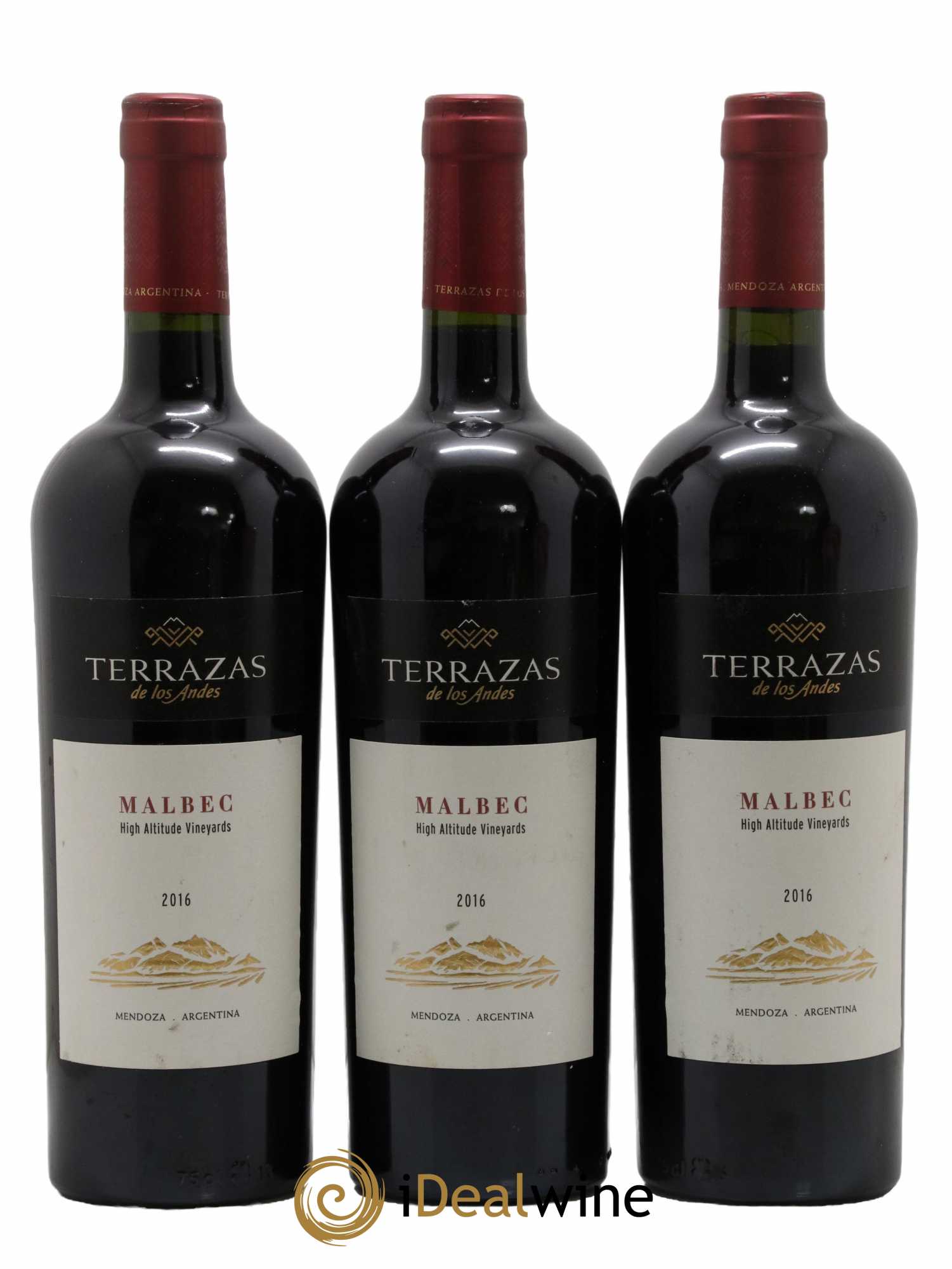 Mendoza Reserva Malbec Terrazas de los Andes 2016 - Lot de 3 bouteilles - 0
