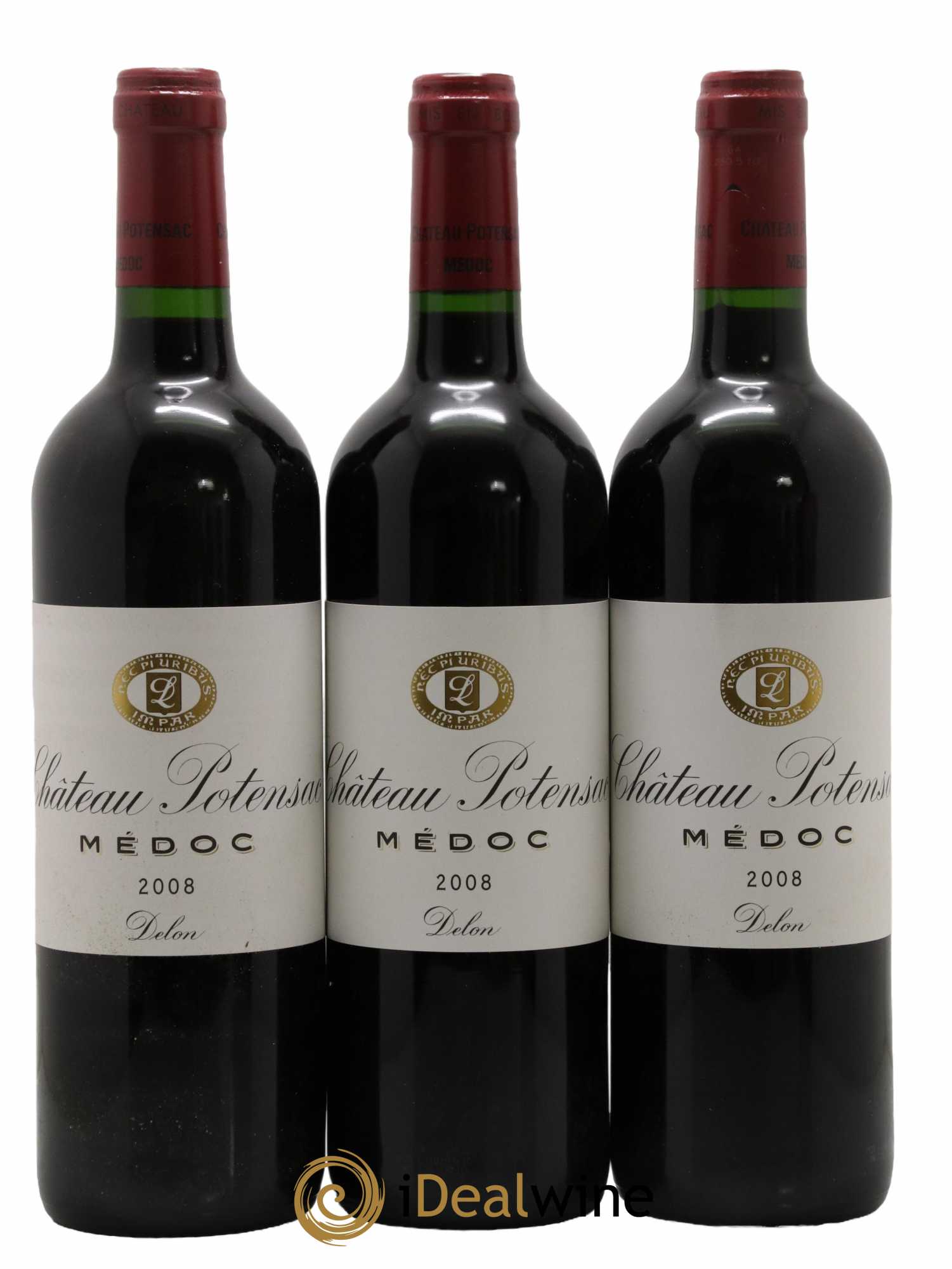Château Potensac 2008 - Lot de 3 bouteilles - 0