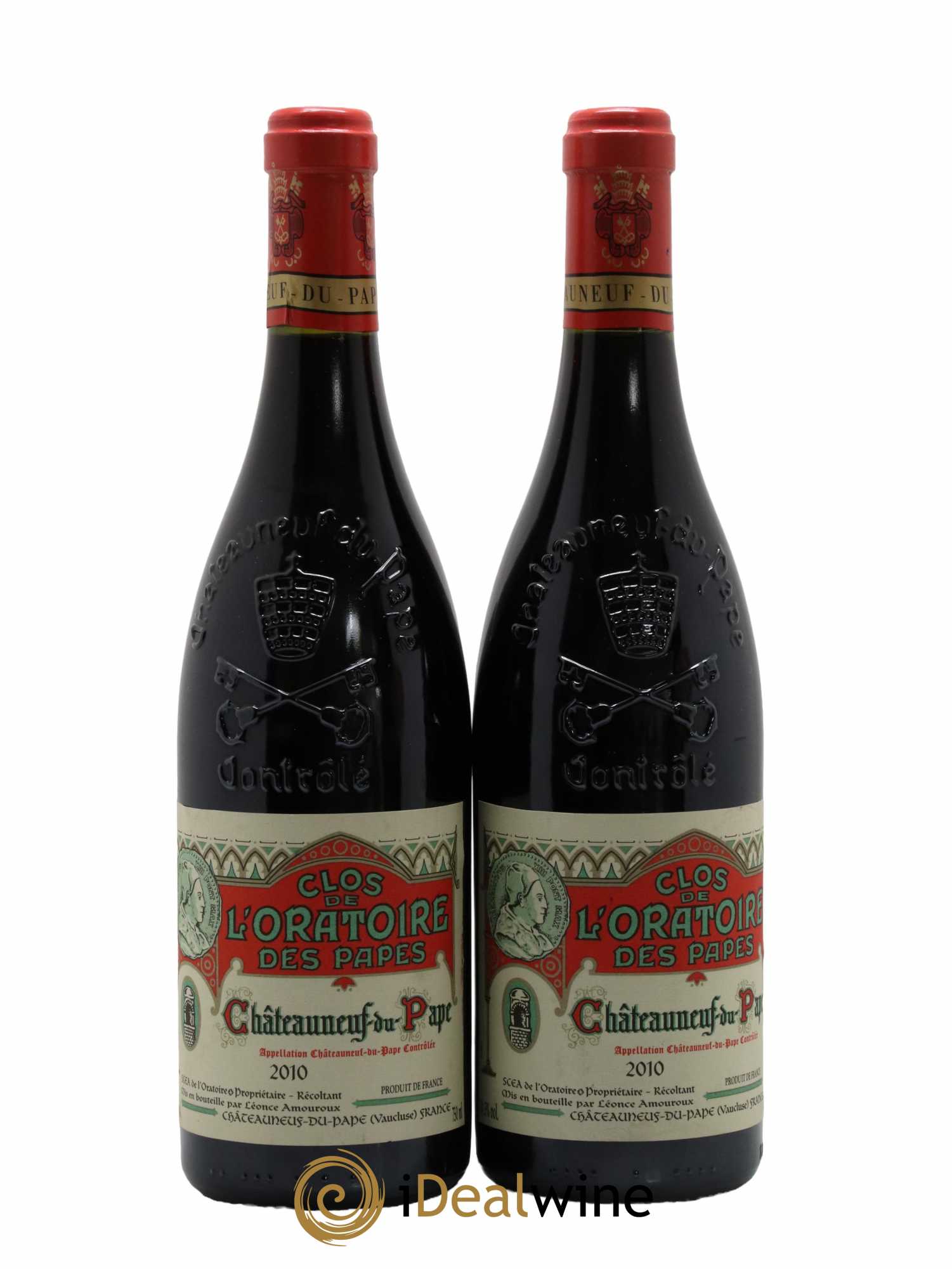 Châteauneuf-du-Pape Clos de l'Oratoire des Papes 2010 - Lot of 2 bottles - 0