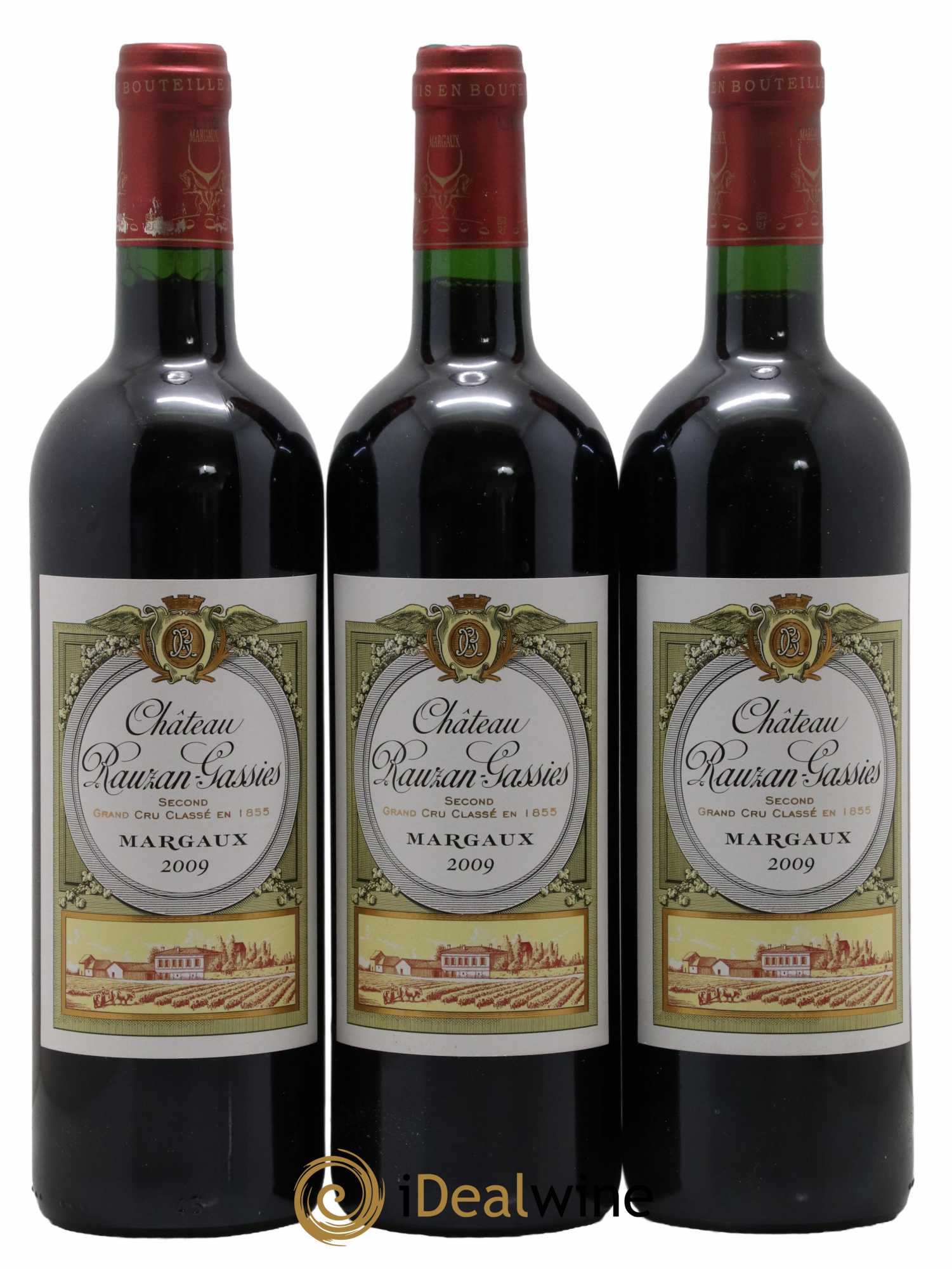 Château Rauzan-Gassies 2ème Grand Cru Classé 2009 - Lot de 3 bouteilles - 0