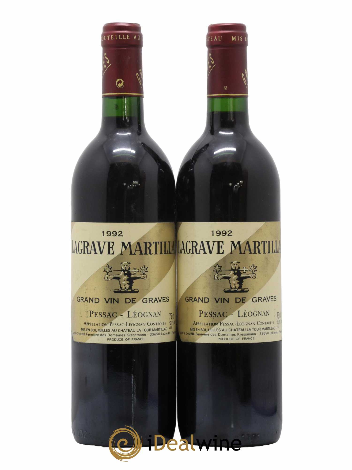 Lagrave Martillac Second Vin 1992 - Lot de 2 bouteilles - 0