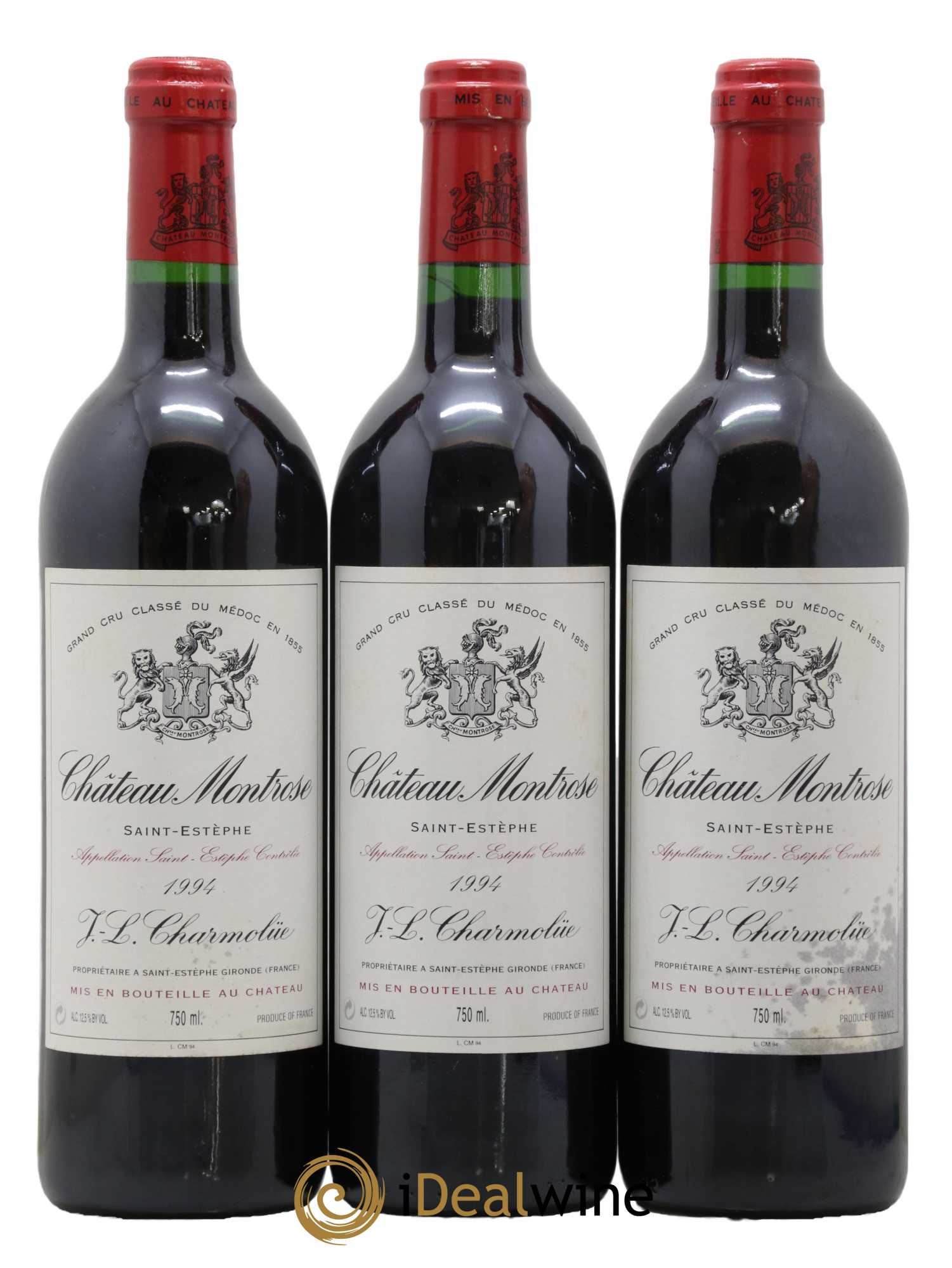 Château Montrose 2ème Grand Cru Classé 1994 - Lot de 3 bouteilles - 0