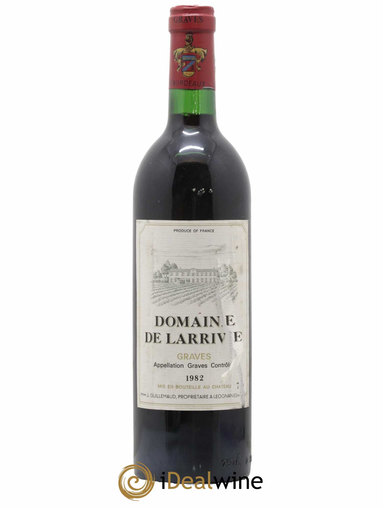 Graves Domaine Larrive 1982 - Lot de 1 bouteille - 0