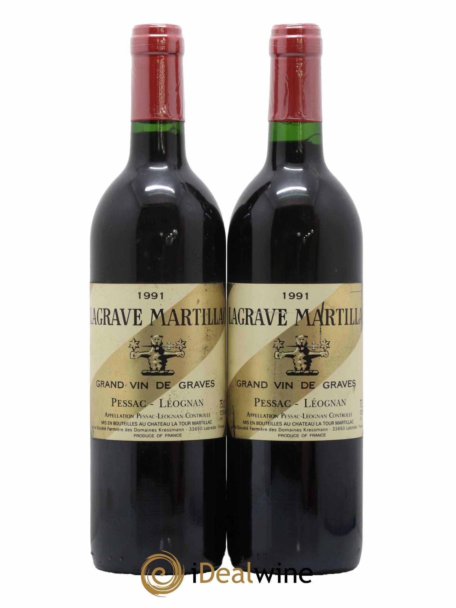 Lagrave Martillac Second Vin 1991 - Lot de 2 bouteilles - 0