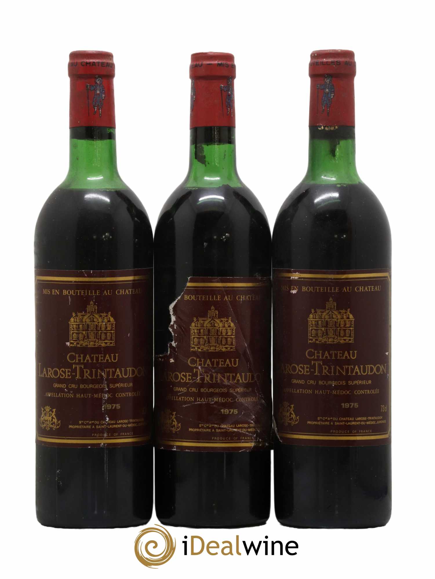 Château Larose Trintaudon Cru Bourgeois 1975 - Lot de 3 bouteilles - 0