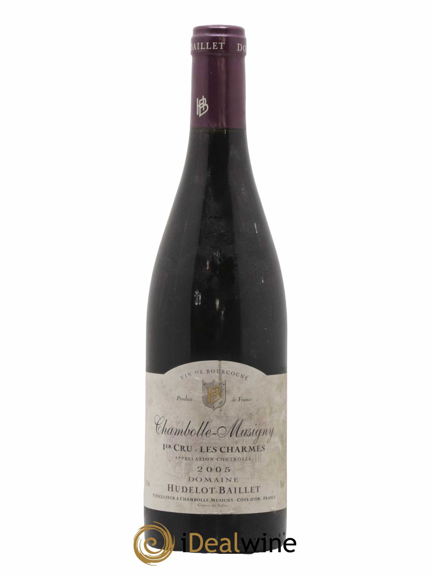 Chambolle-Musigny 1er Cru Les Charmes Hudelot-Baillet 2005 - Lot de 1 bouteille - 0