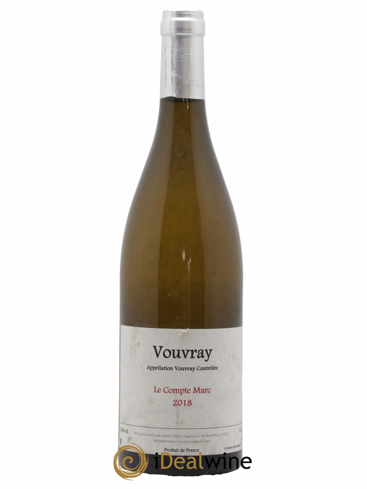 Vouvray Le Compte Marc Julien Vedel 2018 - Lot de 1 bouteille - 0