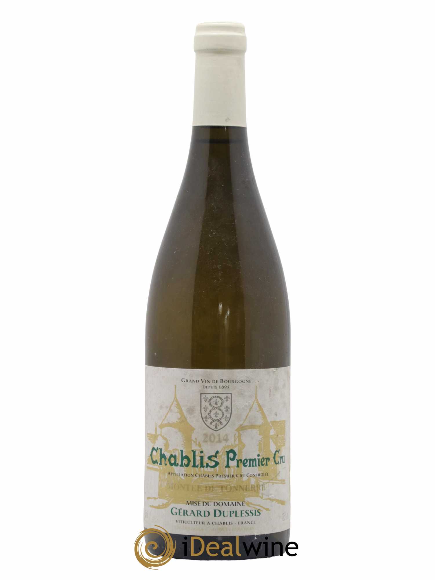 Chablis 1er Cru Montée de Tonnerre Domaine Gérard Duplessis 2014 - Lot de 1 bouteille - 0